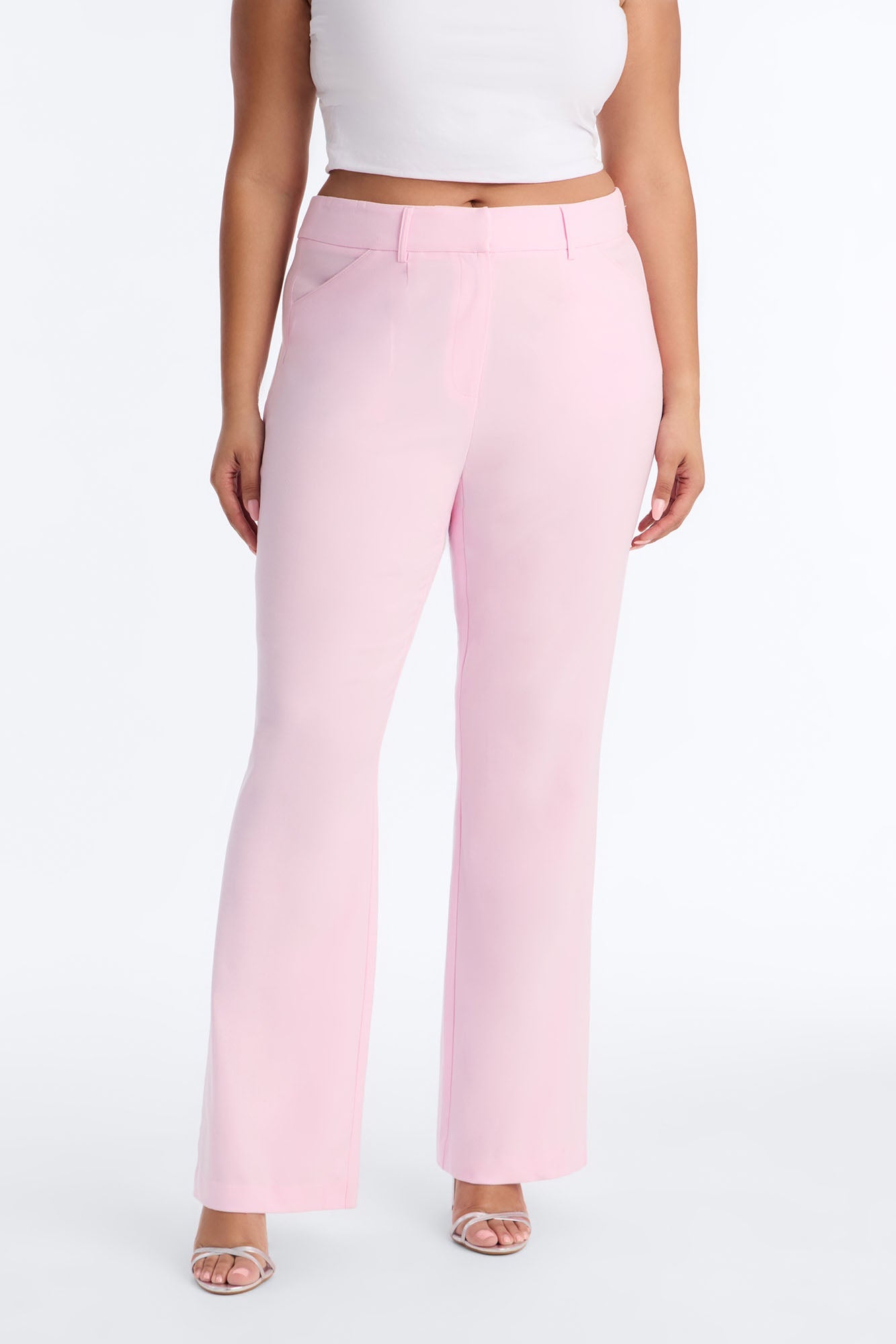Tasha Dressy High Rise Pants - Light Pink