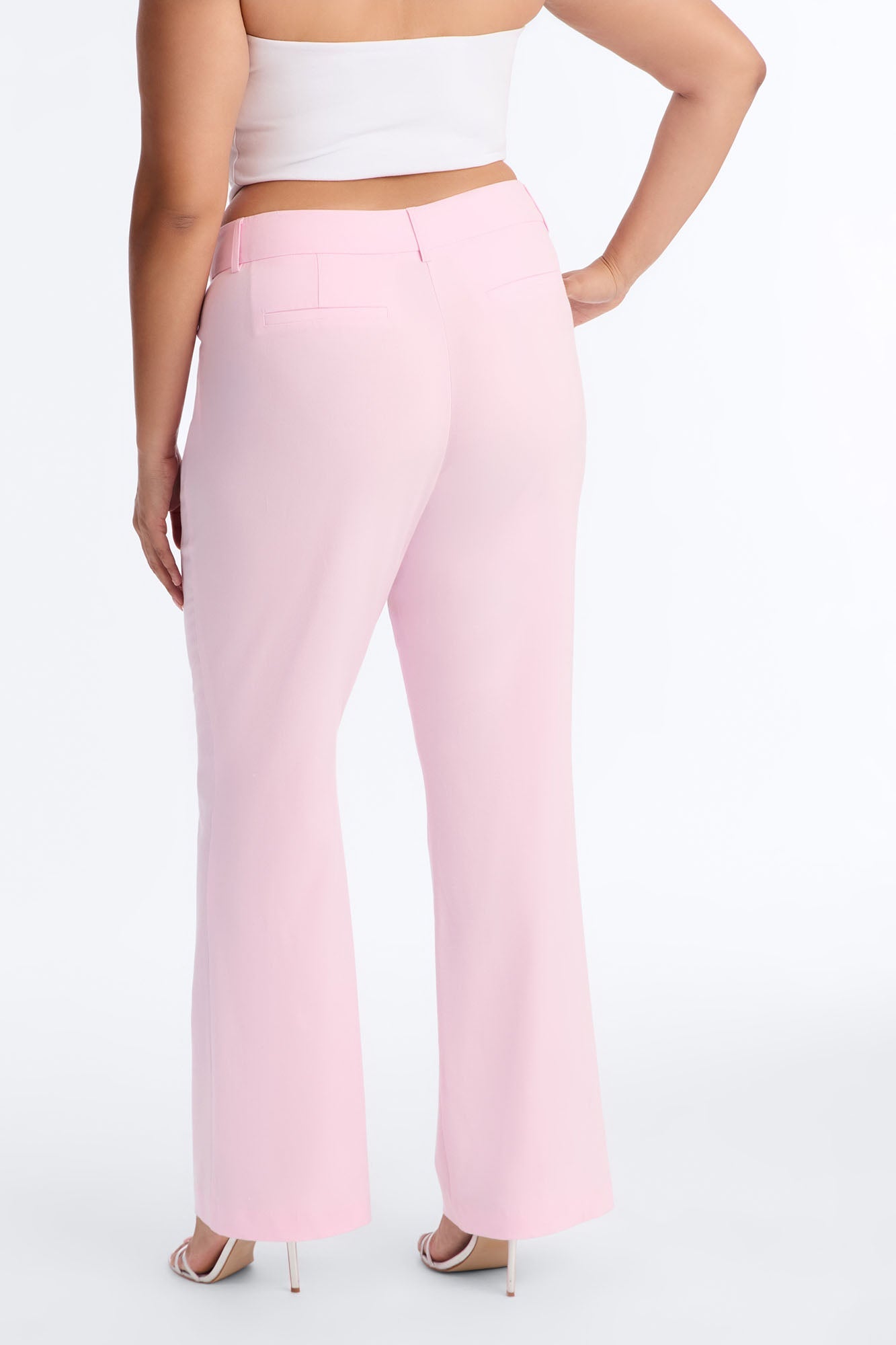 Tasha Dressy High Rise Pants - Light Pink