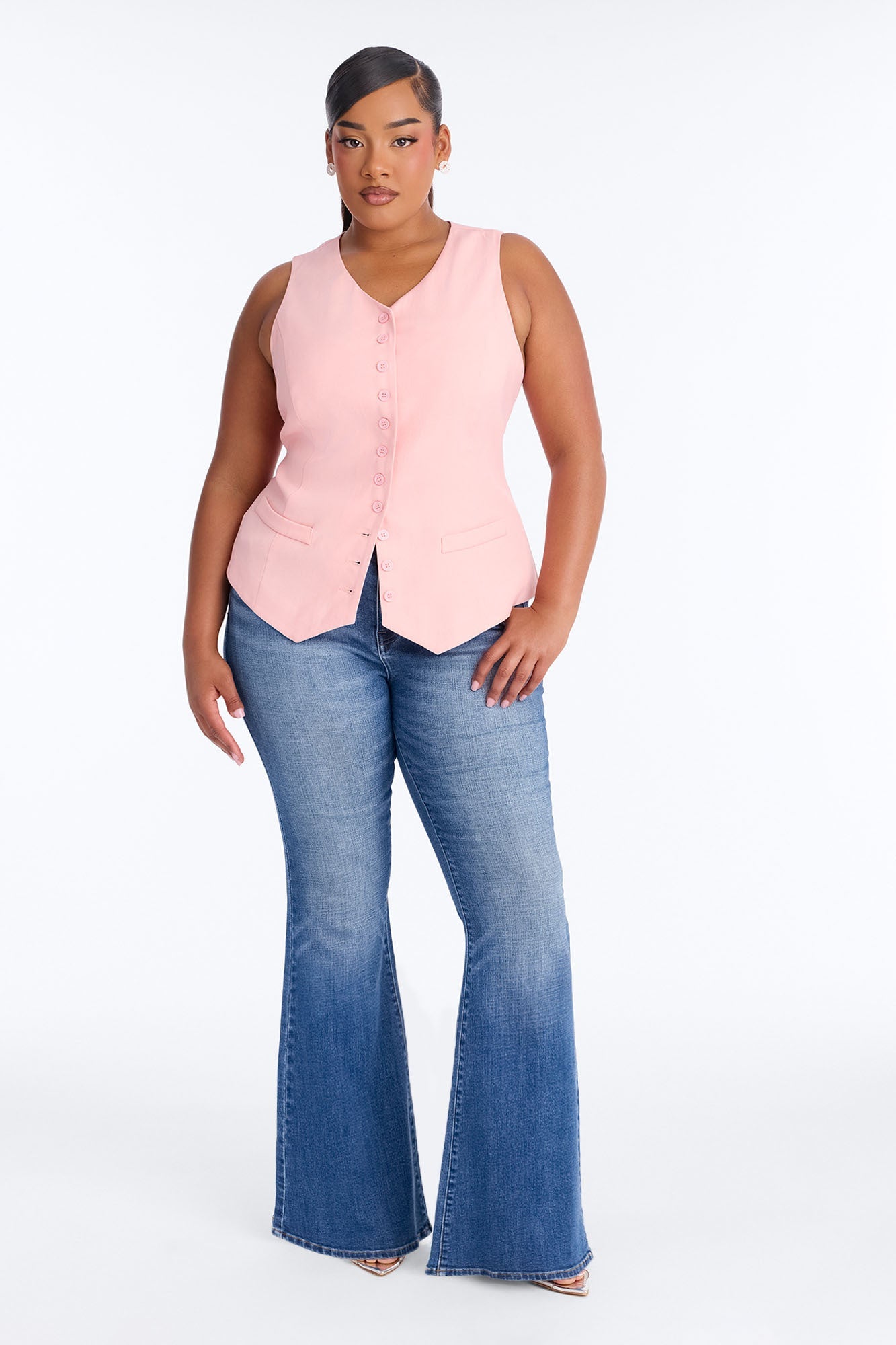 Brooklyn Babe Vest Top - Pink