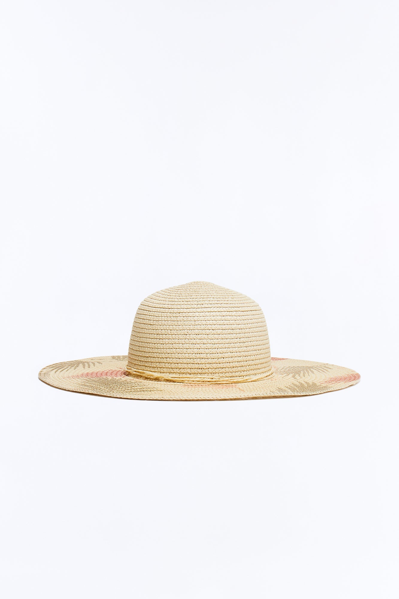 Under The Palm Trees Straw Sun Hat - Natural/Combo