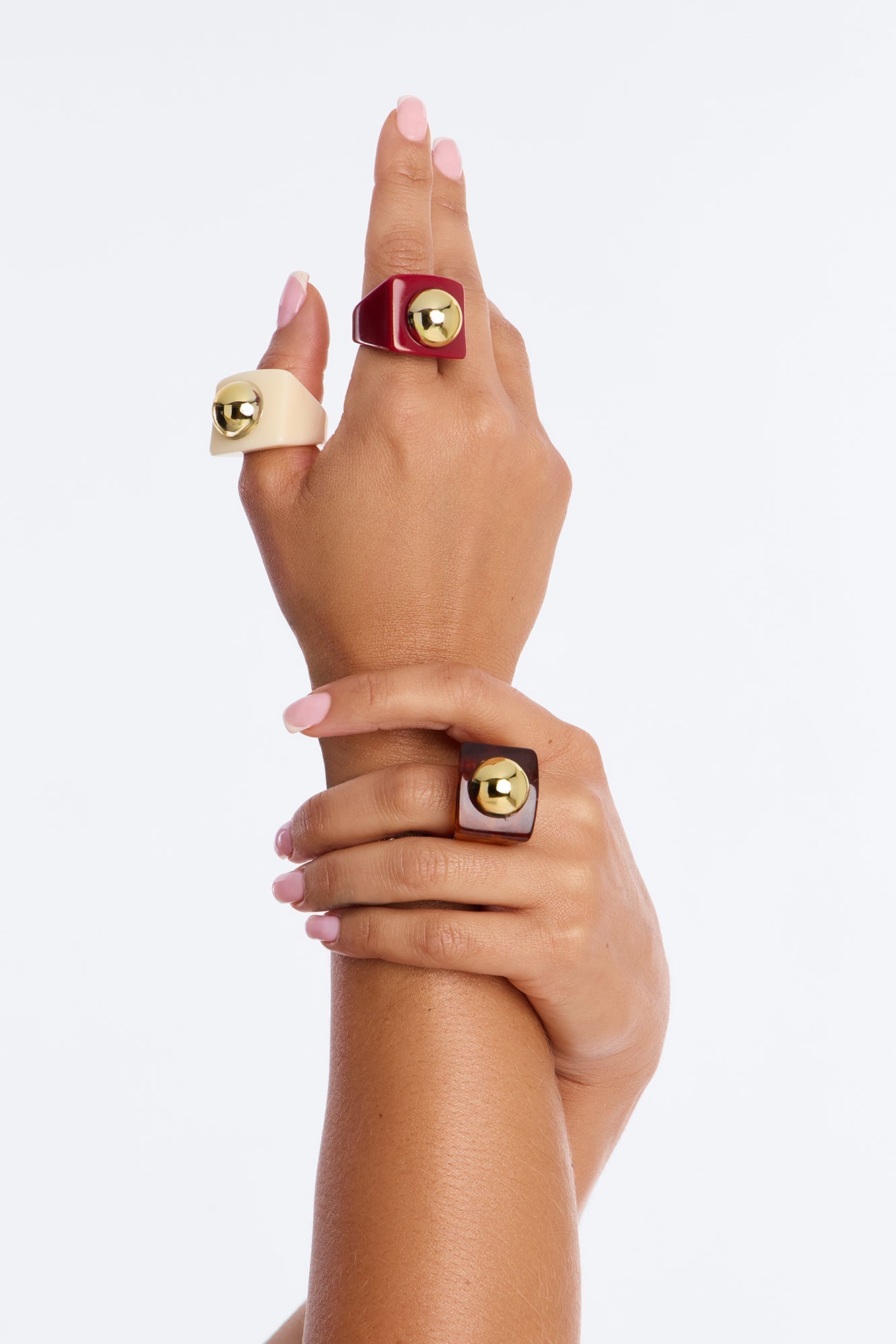 Mystic Woman 3 Piece Ring Set - Multi Color
