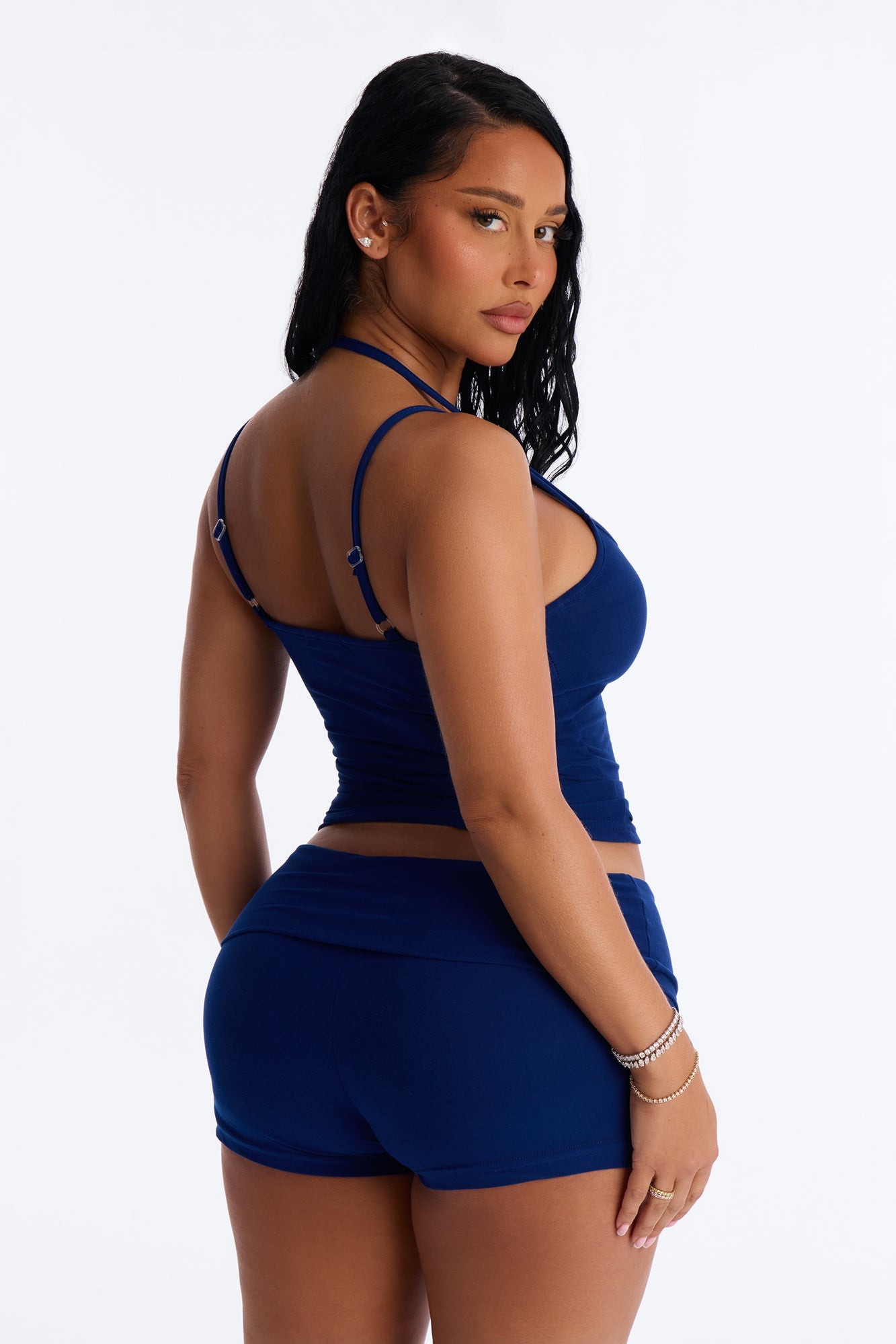 Lonely Night PJ Short Set - Navy