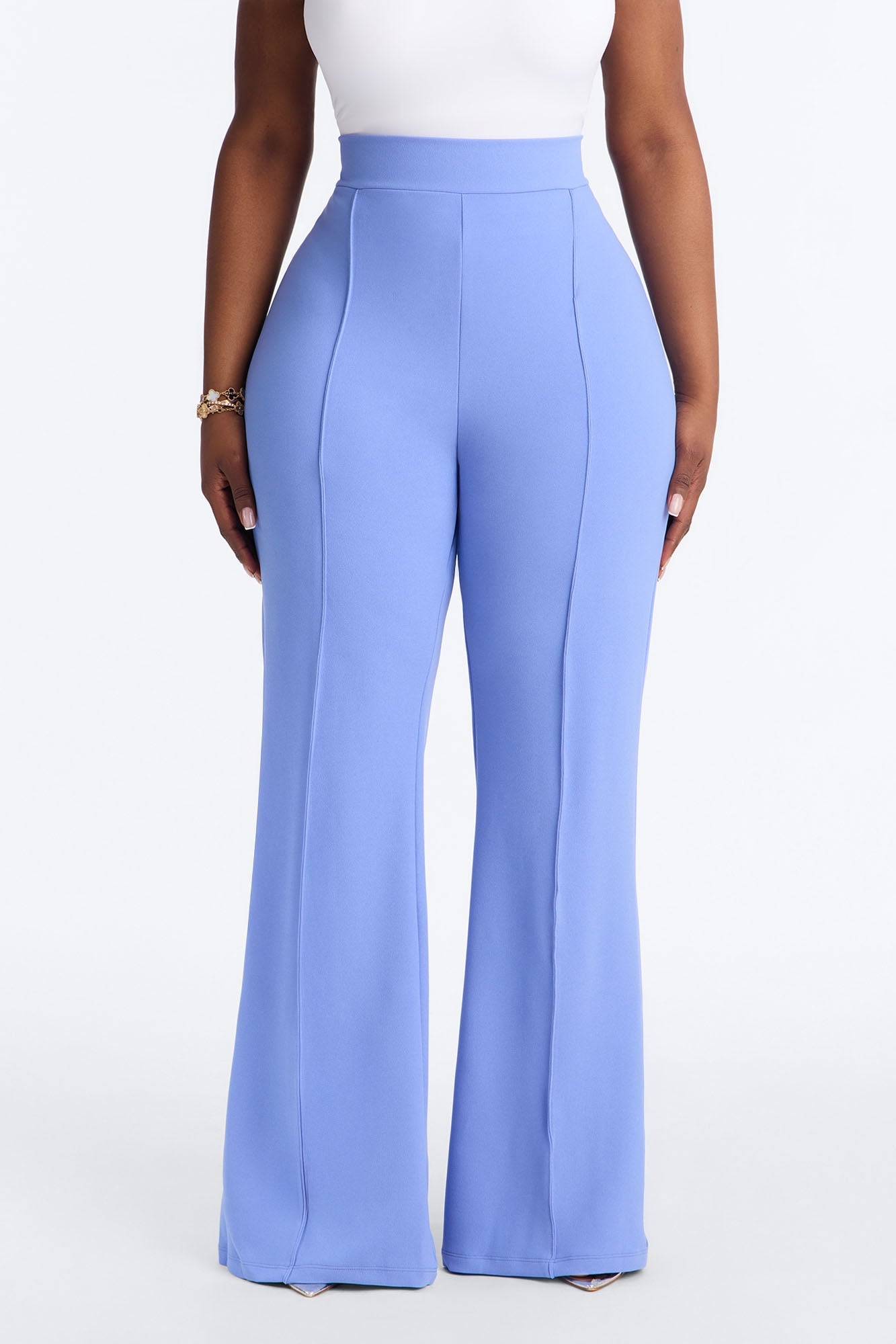 Victoria High Waisted Dress Pants - Periwinkle