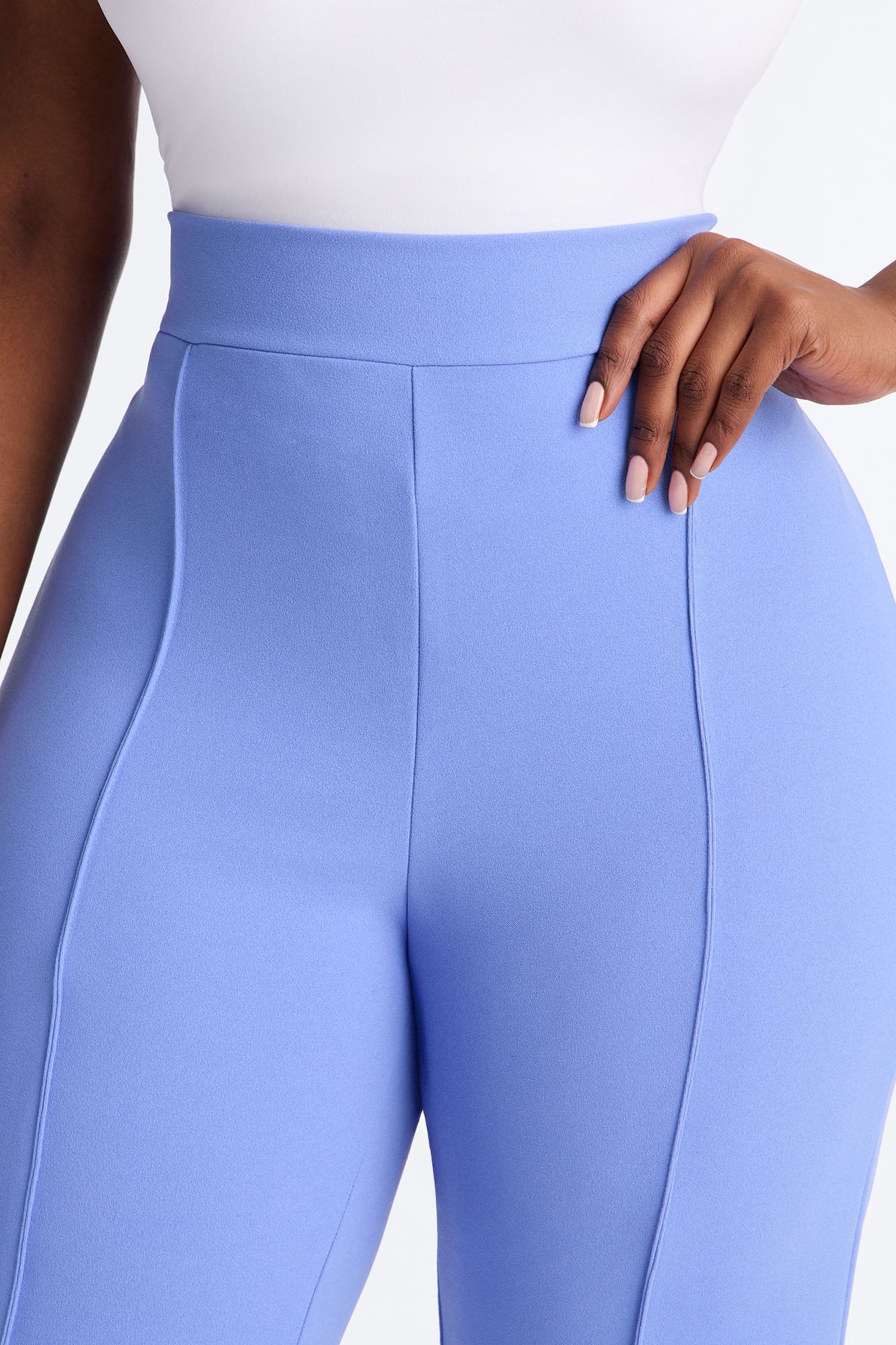 Victoria High Waisted Dress Pants - Periwinkle