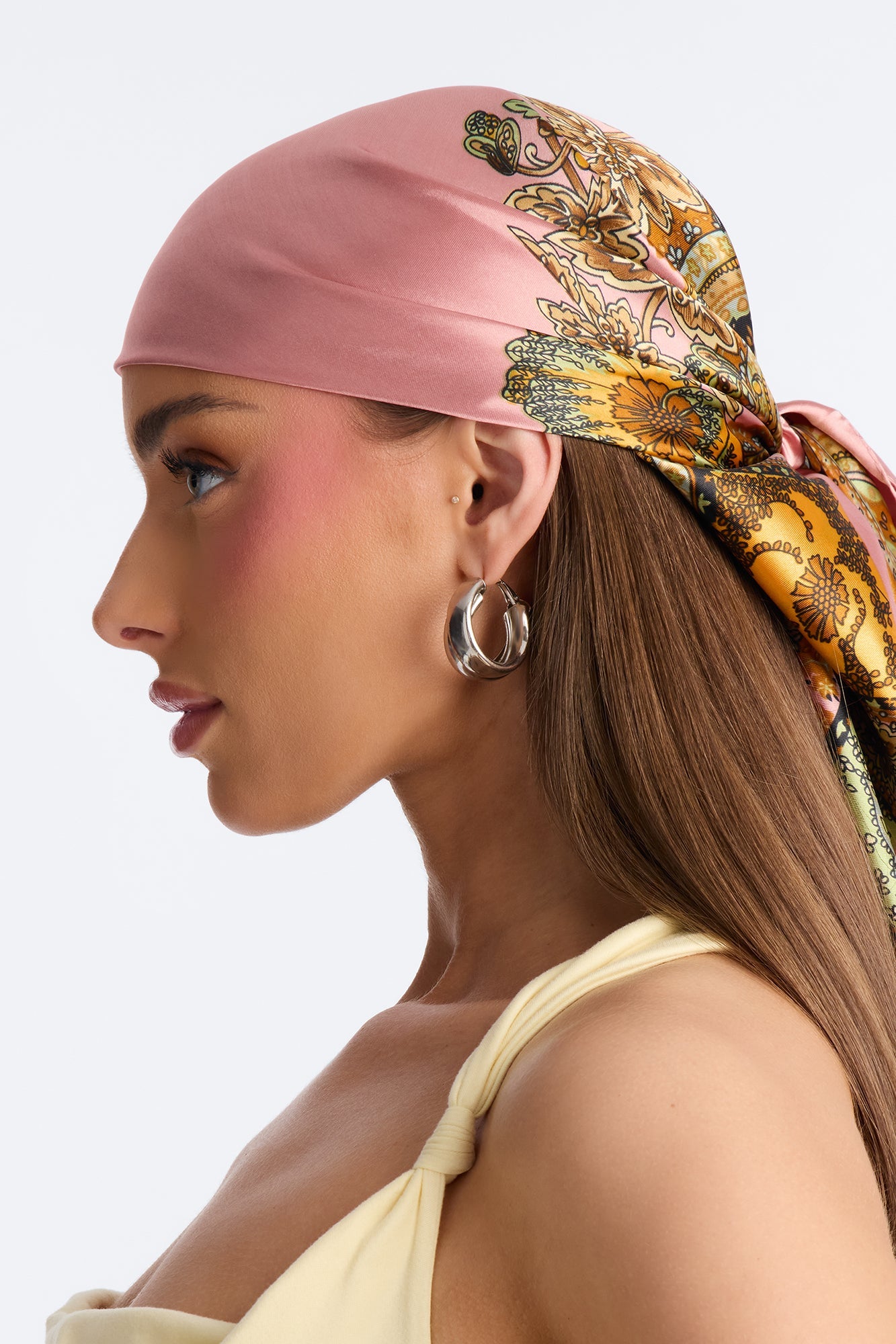 Sunny Shade Head Scarf - Pink