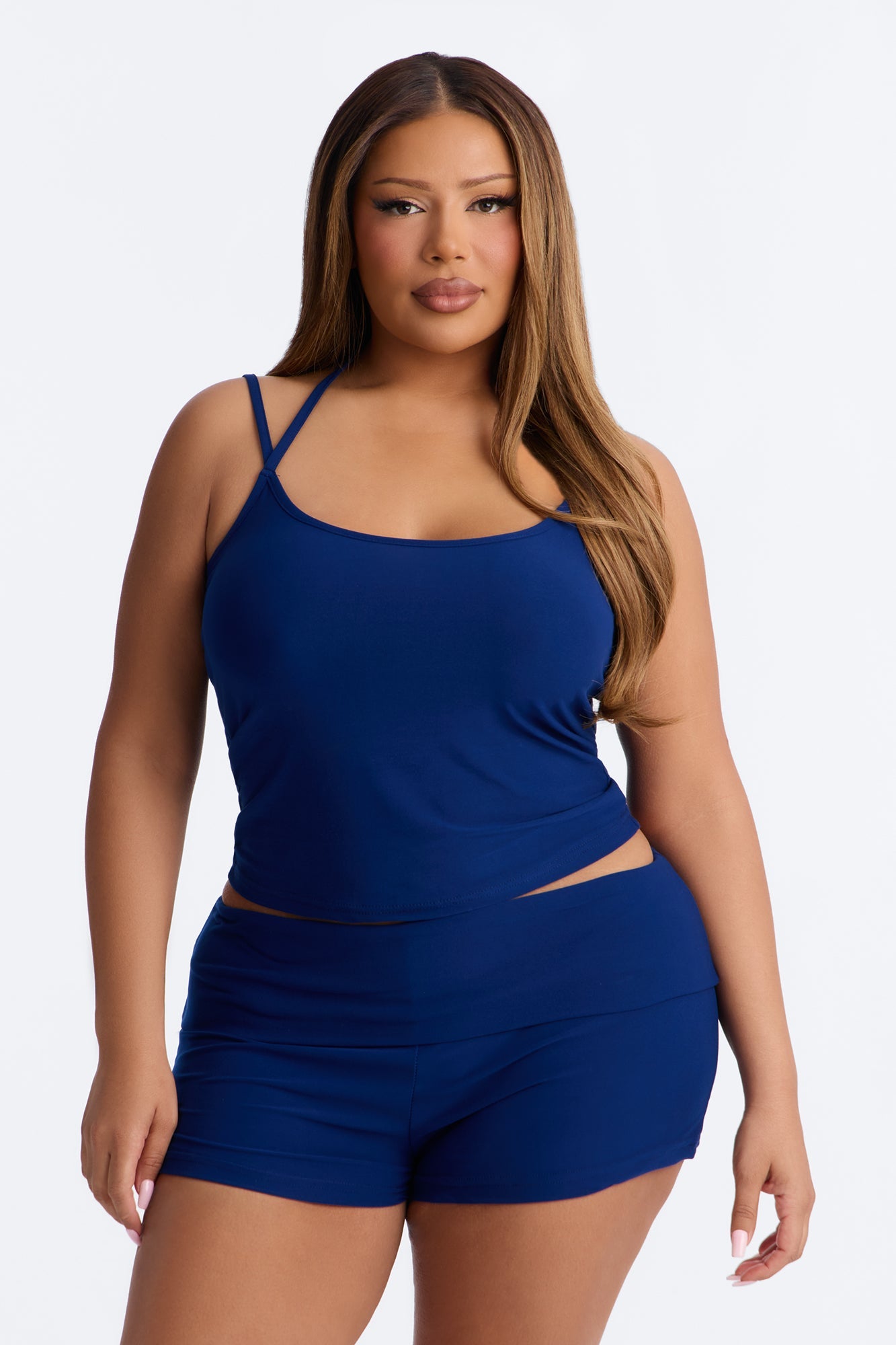 Lonely Night PJ Short Set - Navy