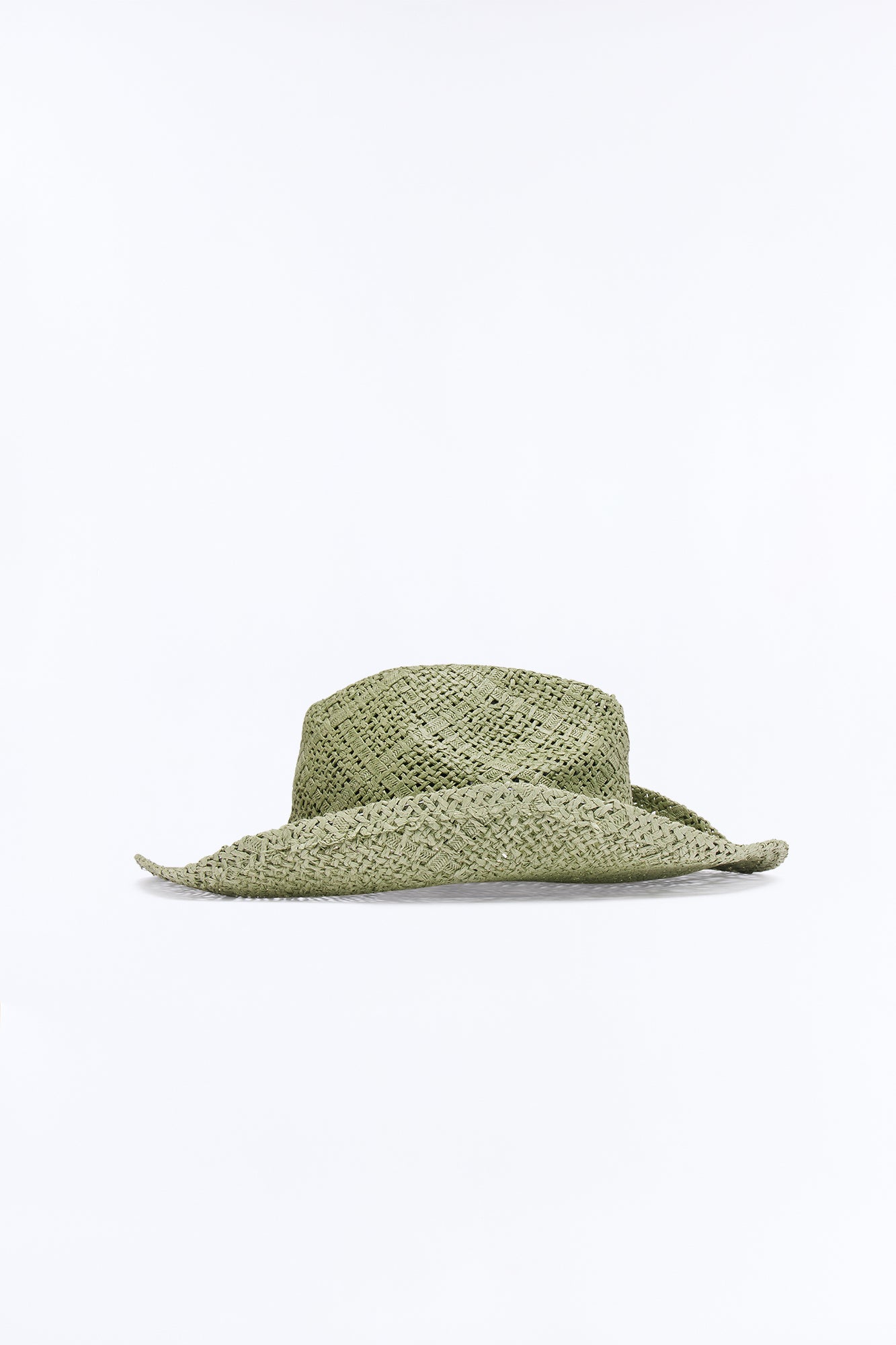 Maui Vacation Straw Cowboy Hat - Green