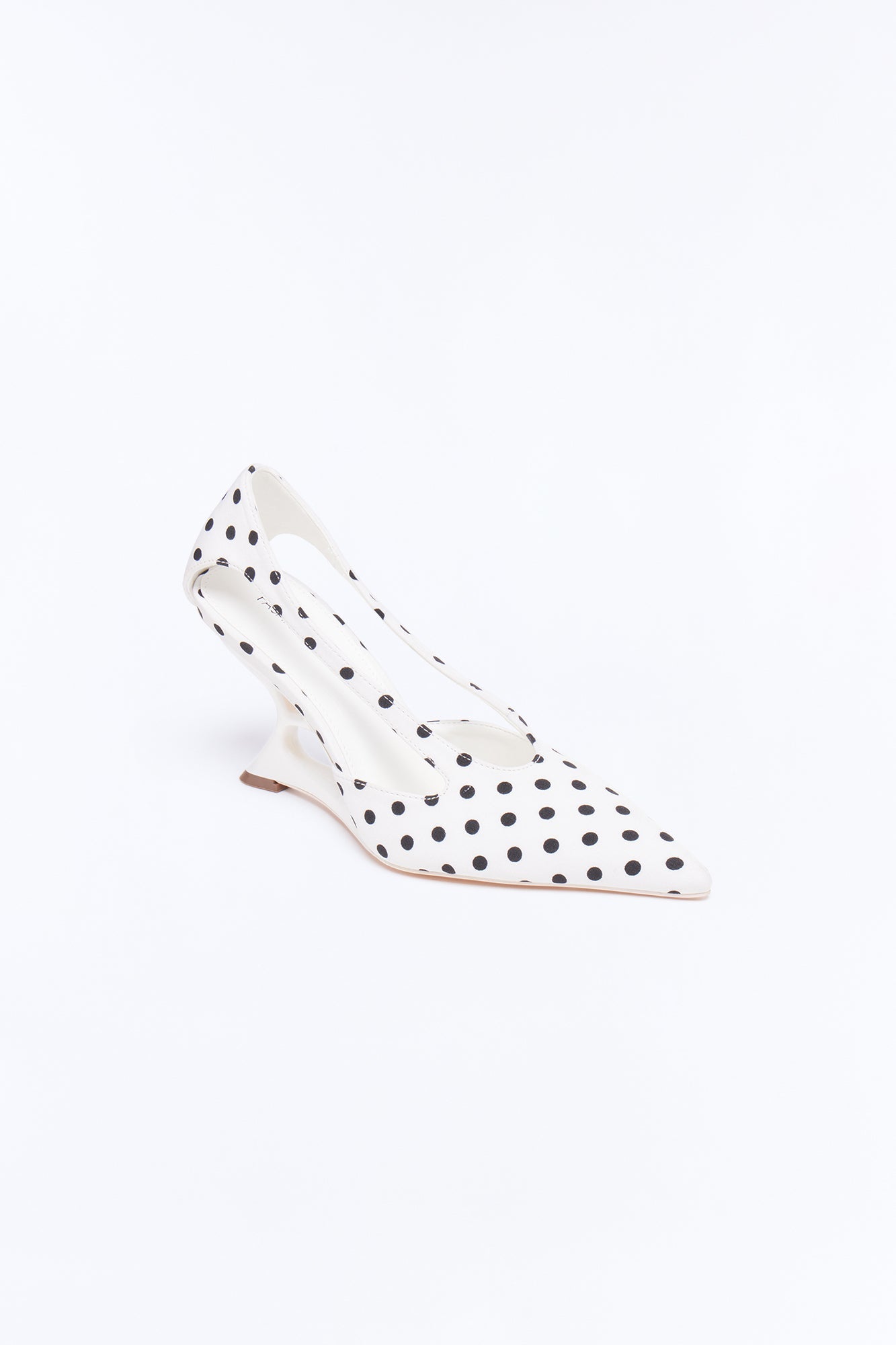 Galilea Novelty Wedge Pumps - White/Black