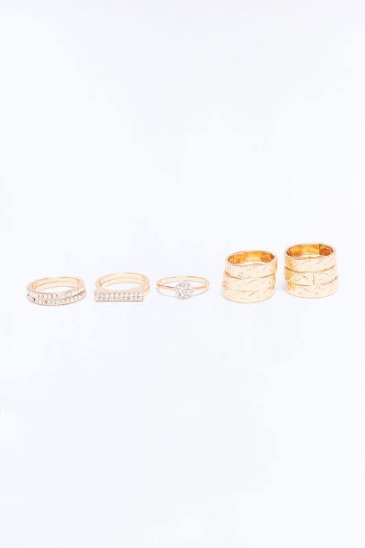 Love And Blessings 11 Piece Ring Set - Gold