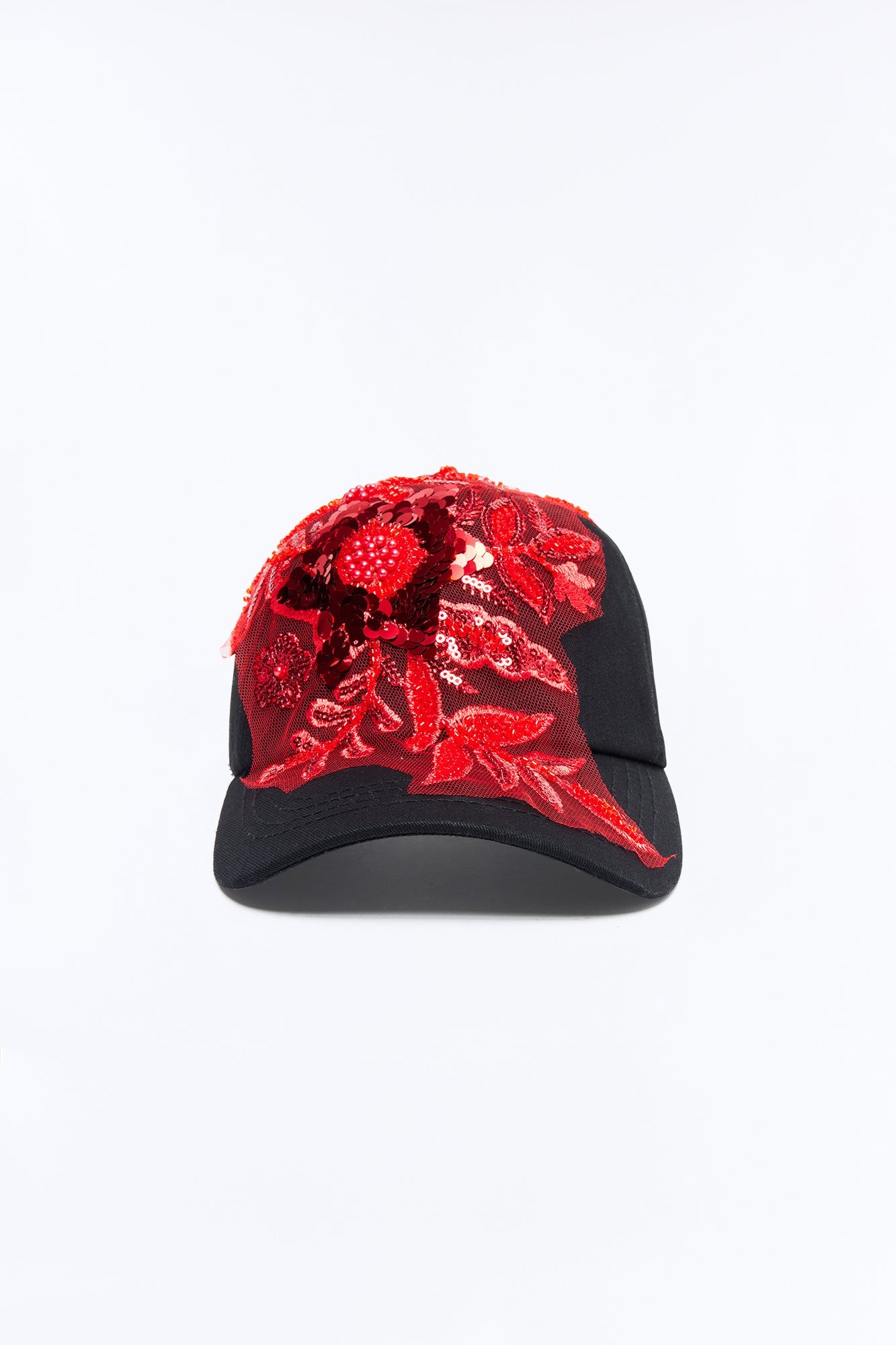 Bright Side Baseball Hat - Black/Red
