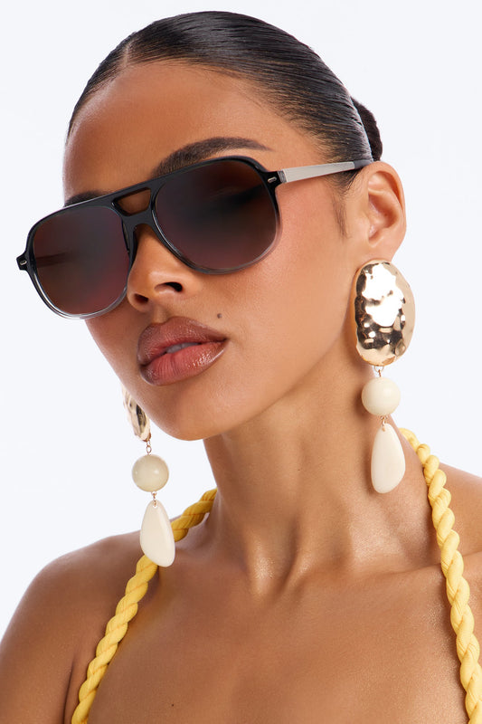 Coco Beam Sunglasses - Black/Grey