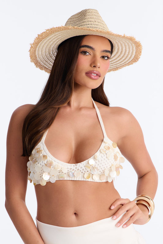 Limited Access To Emails Sun Hat - Natural