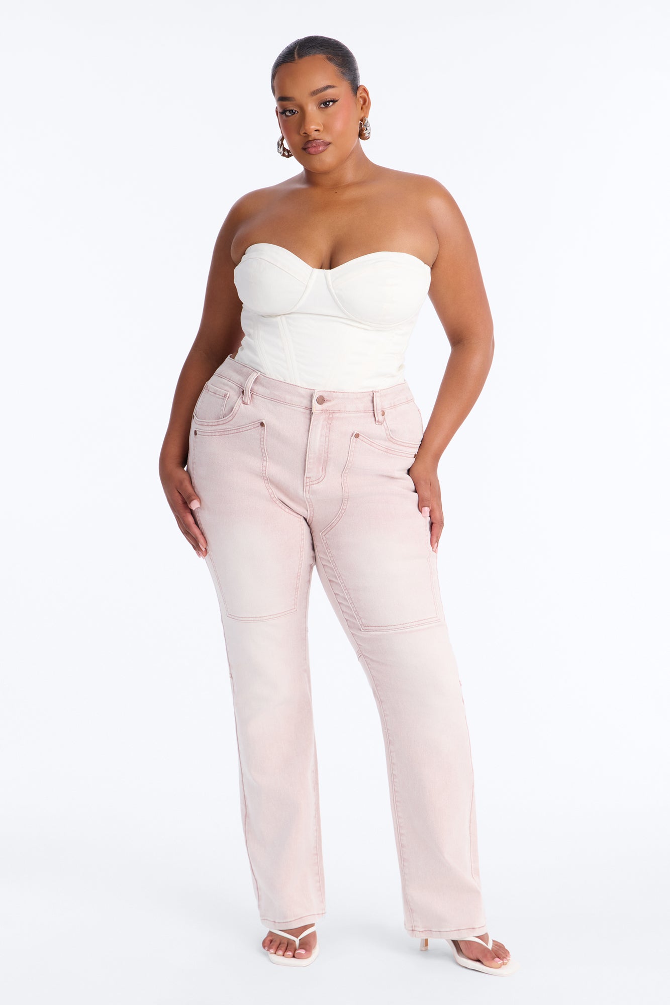 Headed West Straight Leg Pant - Pink