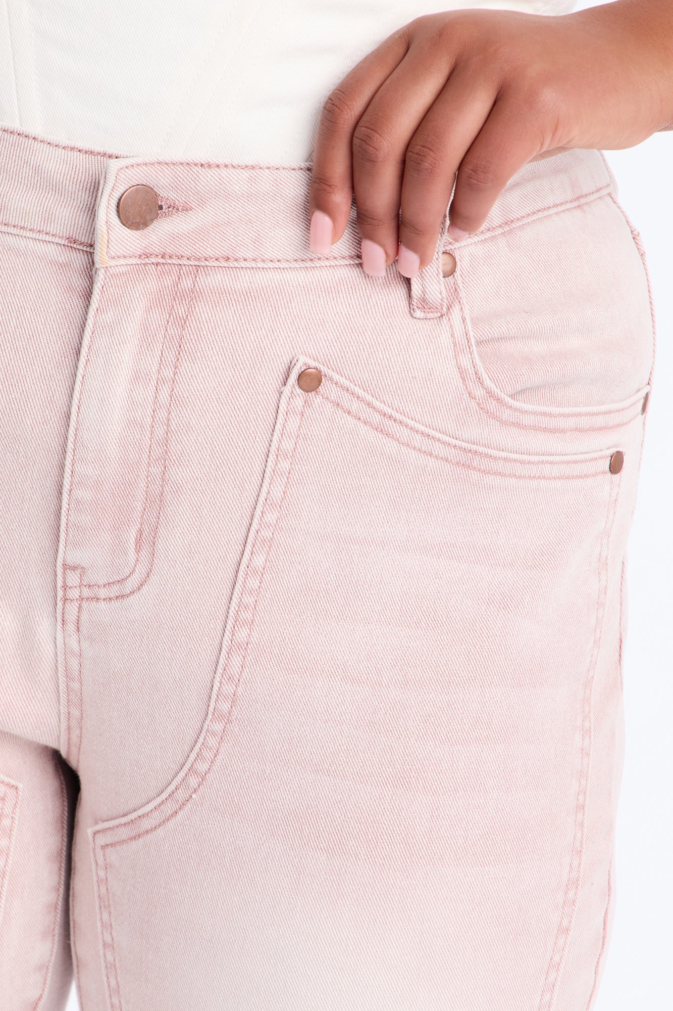 Headed West Straight Leg Pant - Pink