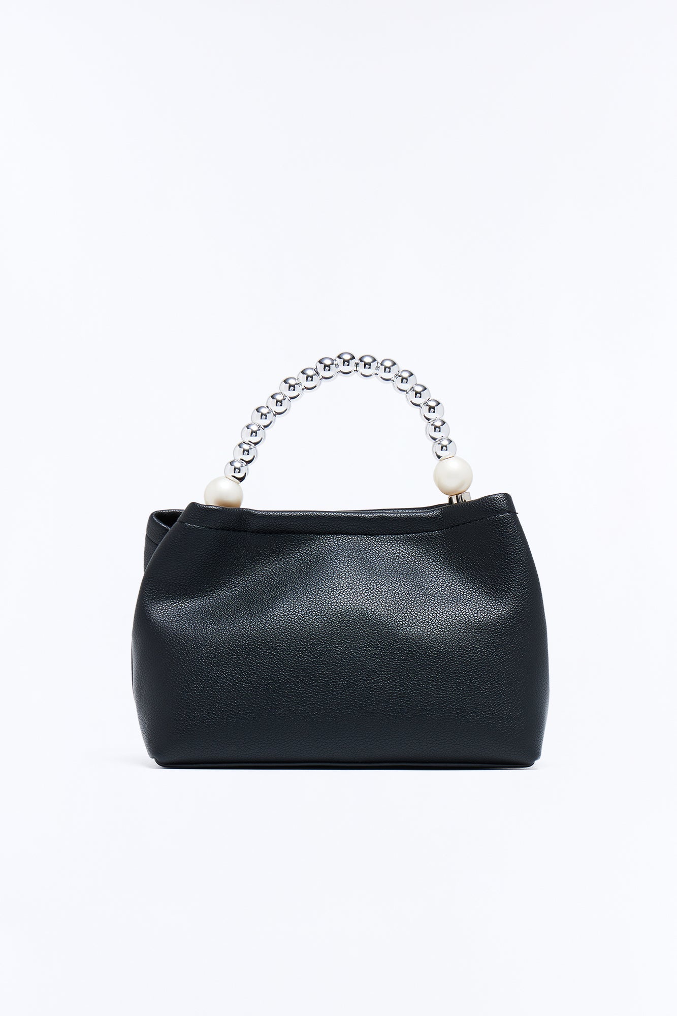 Under The Moon Faux Leather Crossbody Handbag - Black