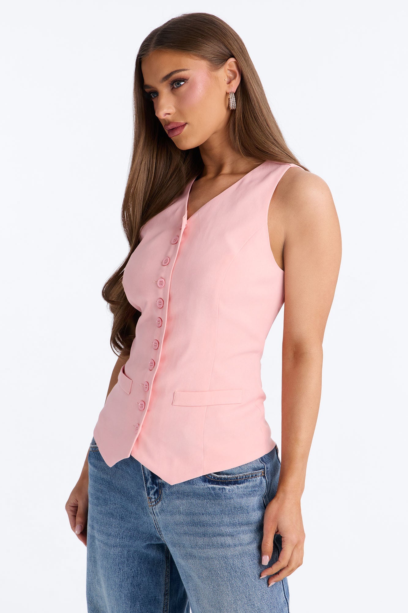 Brooklyn Babe Vest Top - Pink