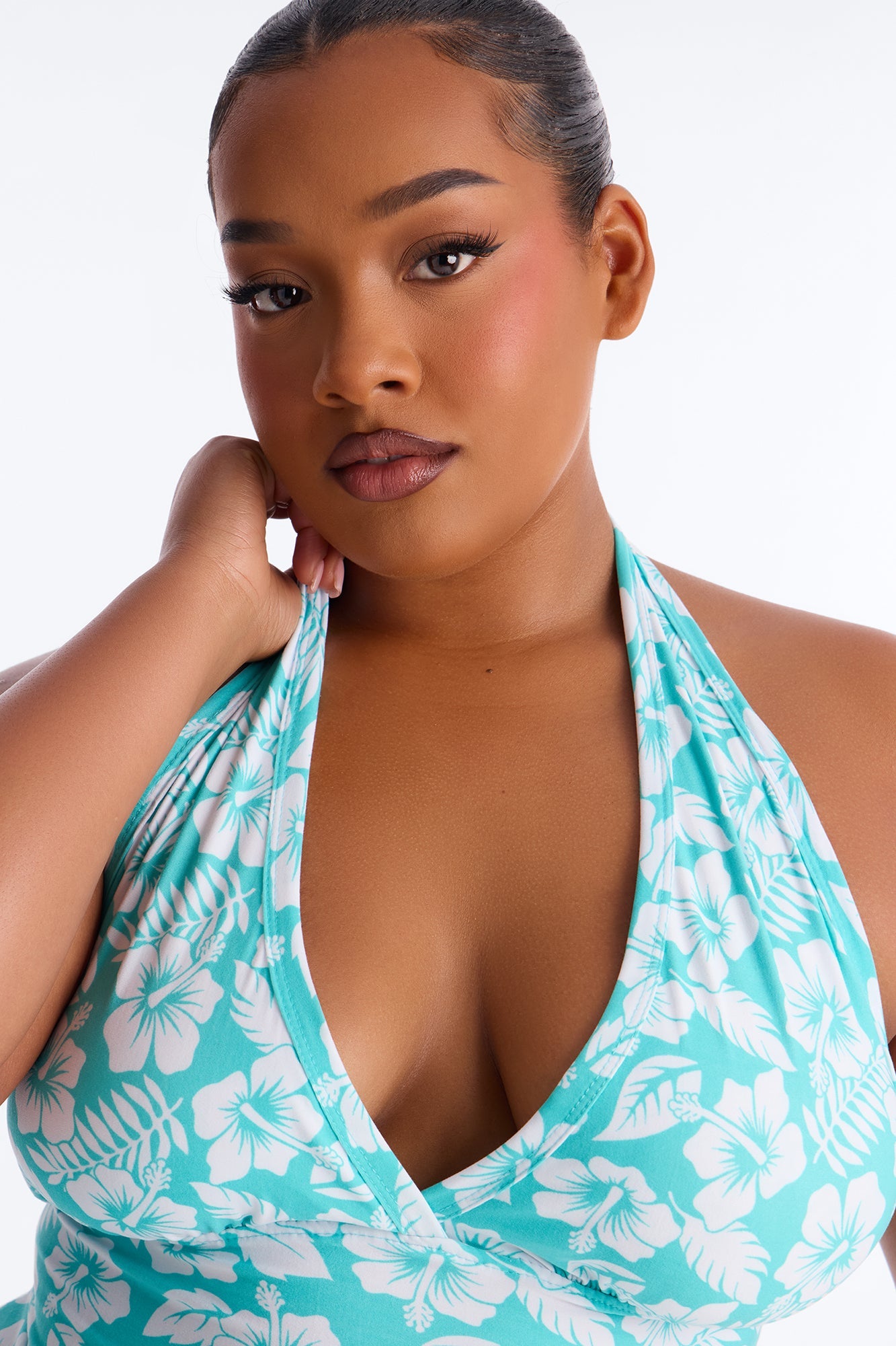 Tropical Beauty PJ Short Set - Turquoise/combo