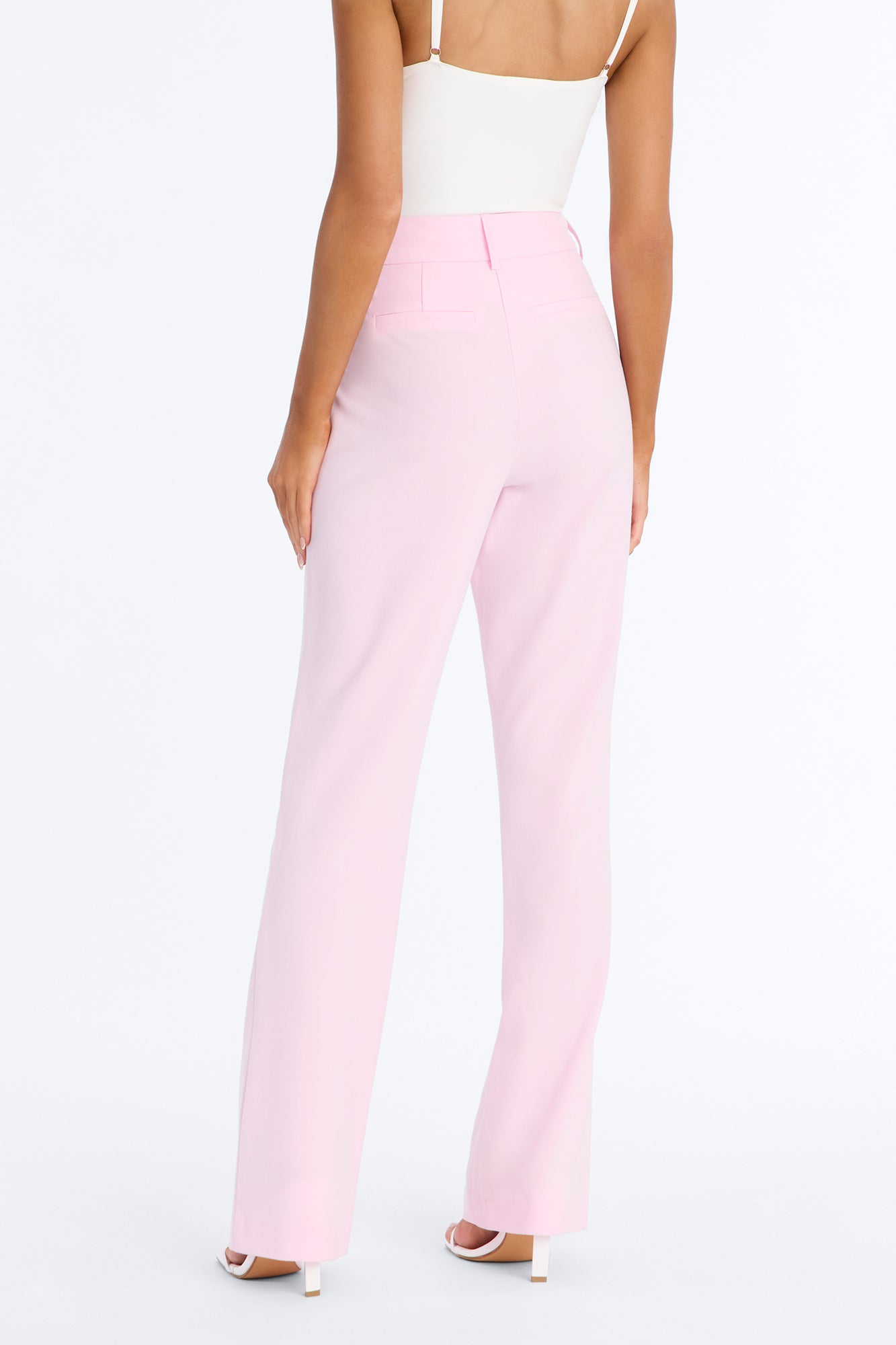 Tasha Dressy High Rise Pants - Light Pink