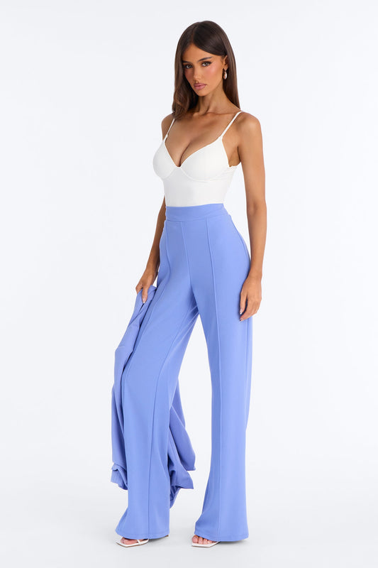 Victoria High Waisted Dress Pants - Periwinkle