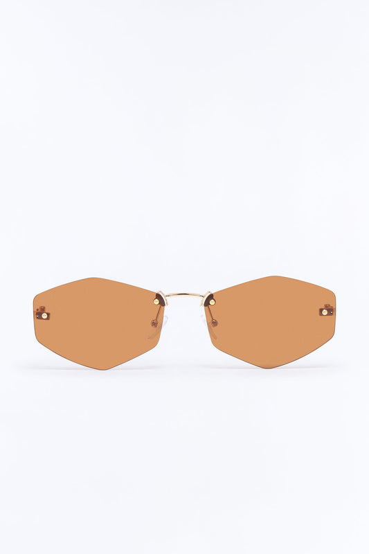 Sunset Send Off Sunglasses - Brown