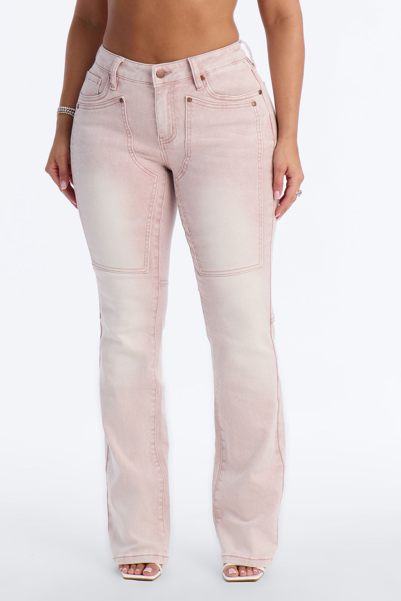 Headed West Straight Leg Pant - Pink