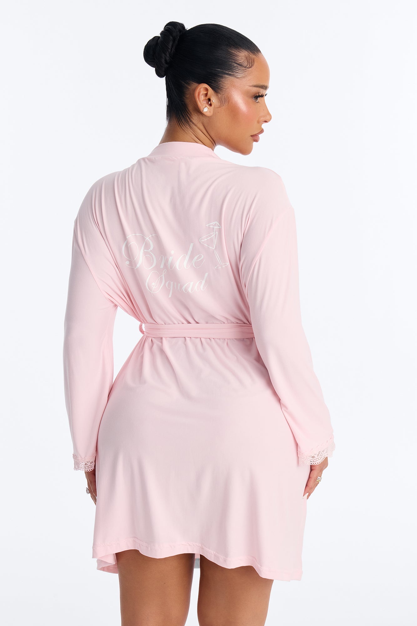 Squad Needs A Martini Robe - Pink