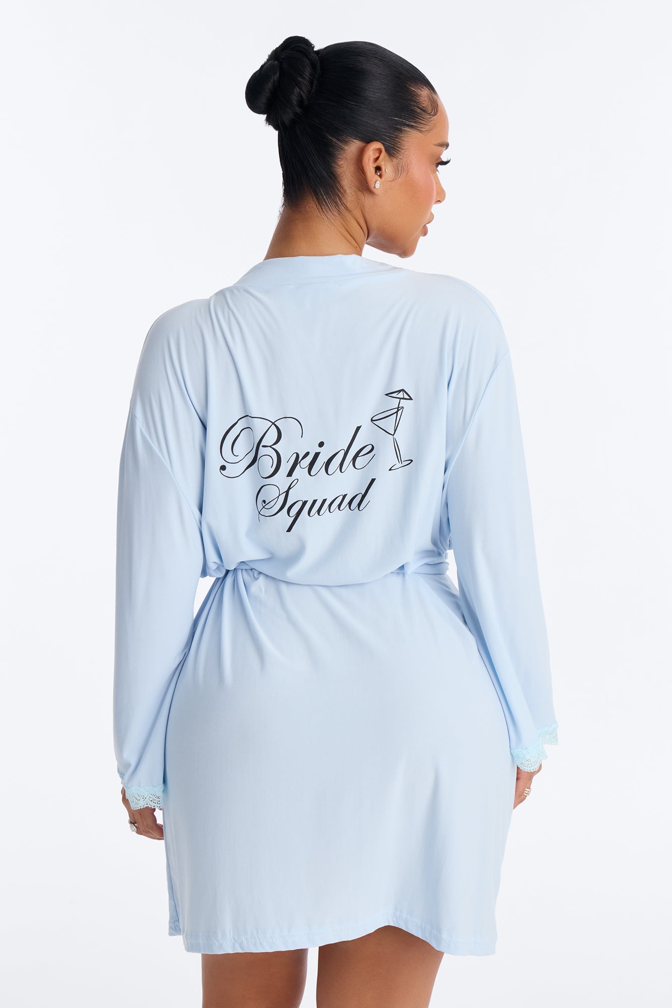 Squad Needs A Martini Robe - Light Blue