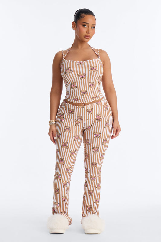 Cuddle With Me PJ Pant Set - Brown