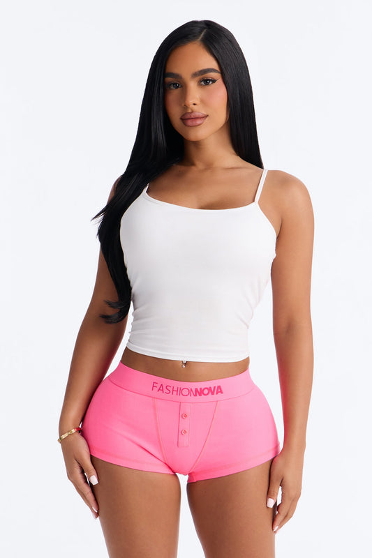 FN Mood Cotton Boyshort - Hot Pink