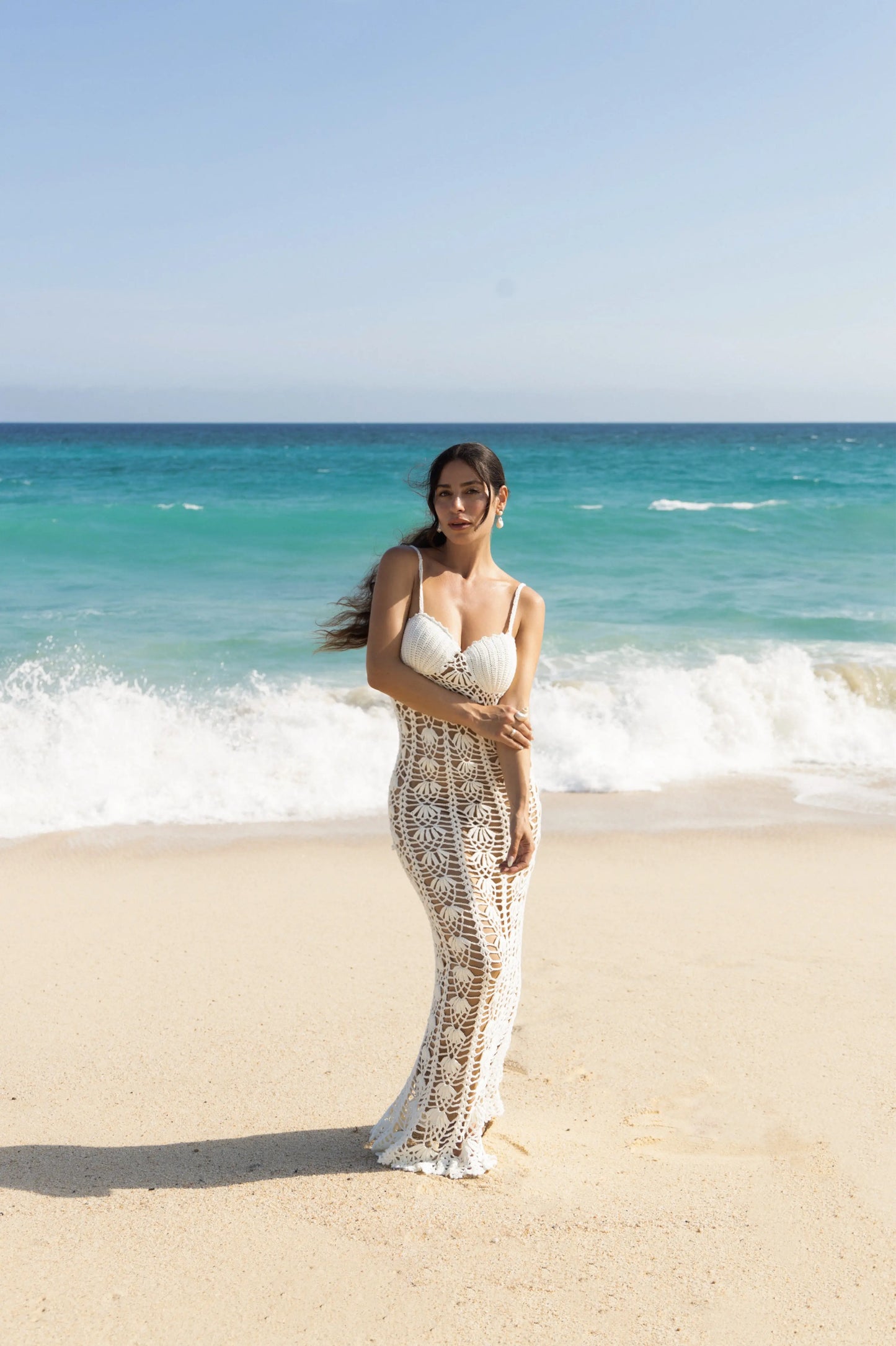 Ivory Odyssey Maxi Dress JLUXLABEL