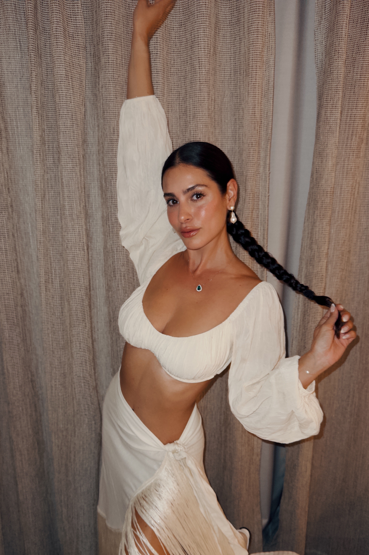 Ivory Carey Long Sleeve Top