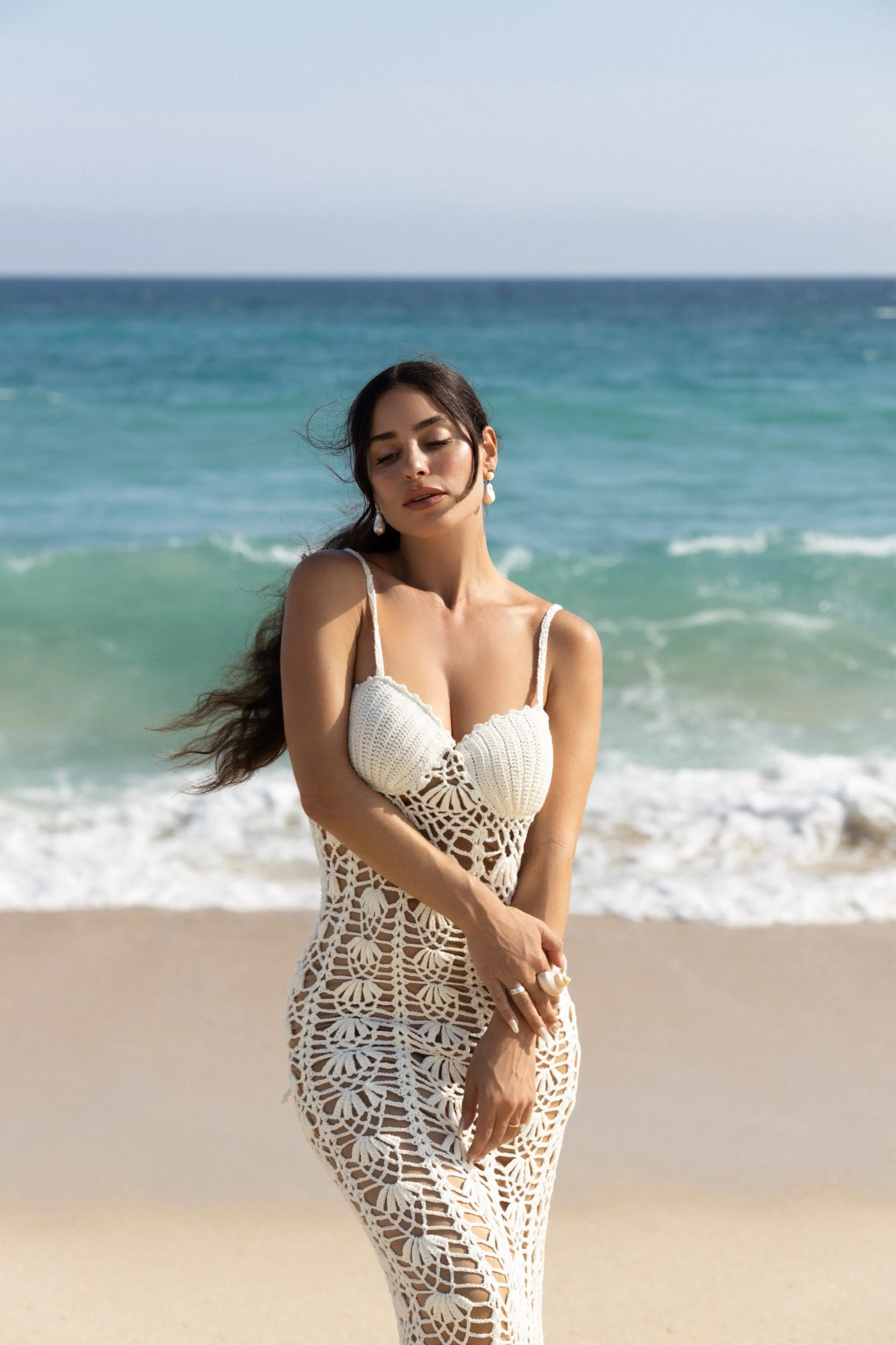 Ivory Odyssey Maxi Dress JLUXLABEL