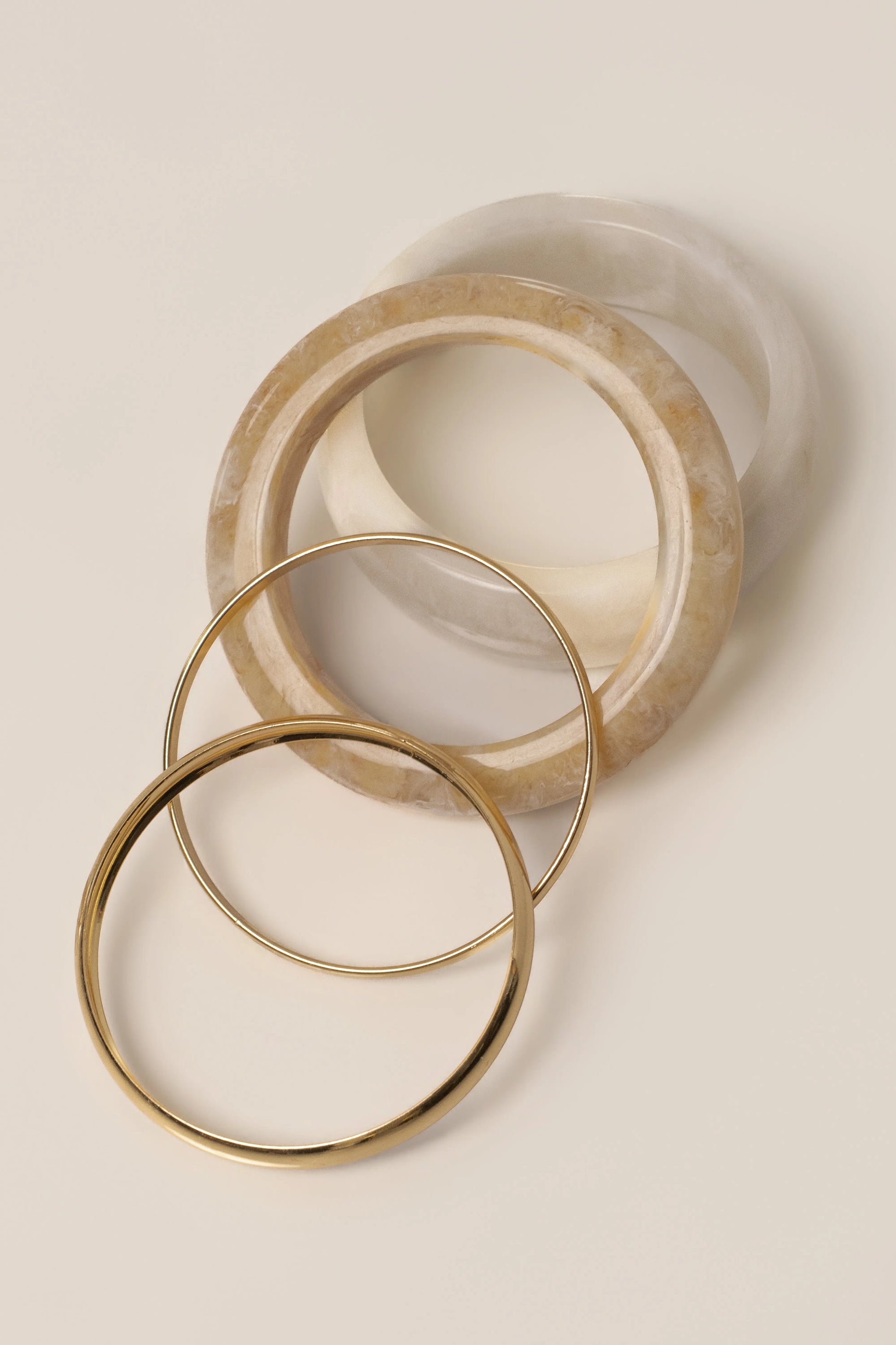Gold Mara Bracelet Set JLUXLABEL