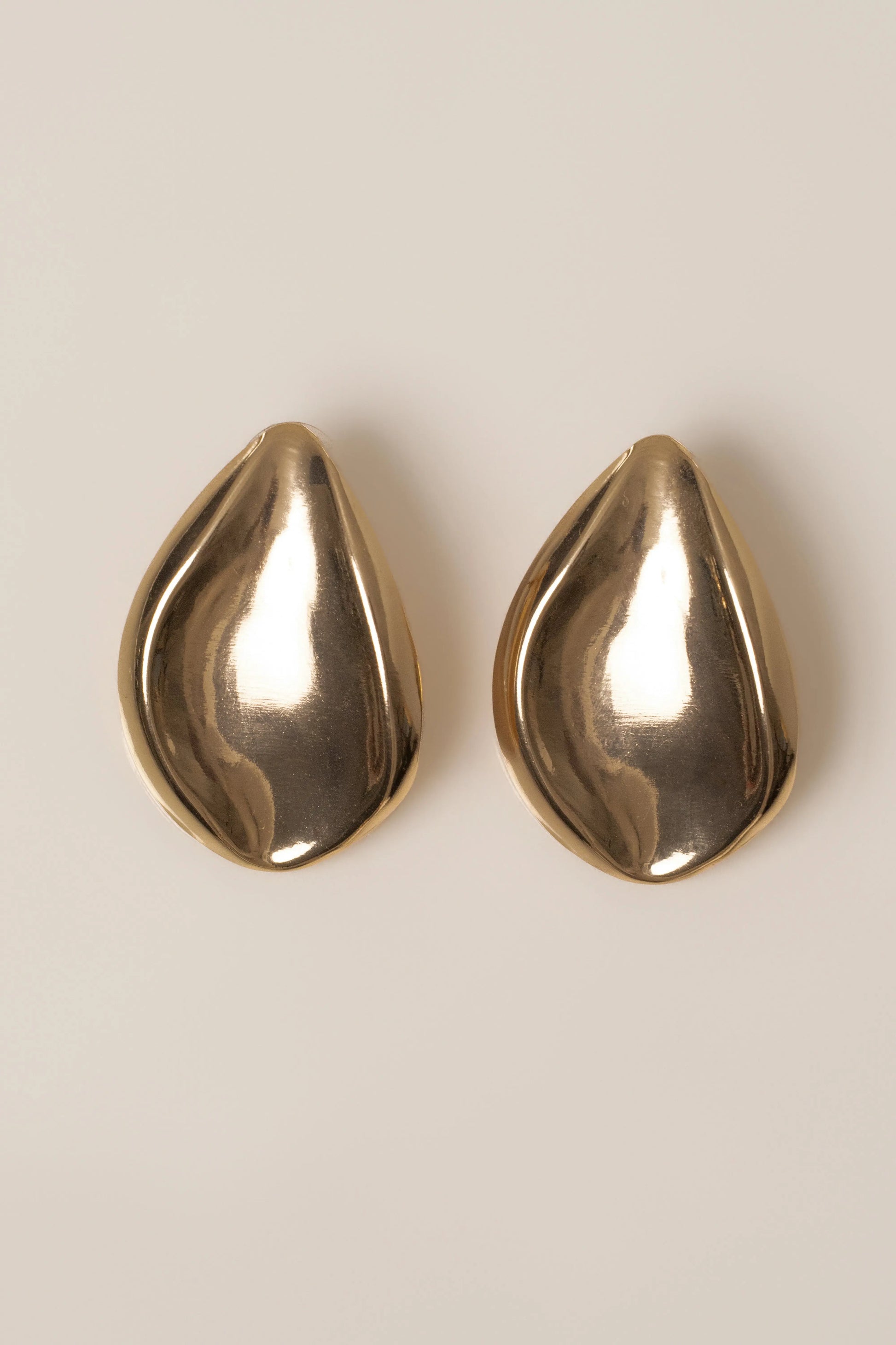 Gold Rush Hour Oval Earrings JLUXLABEL