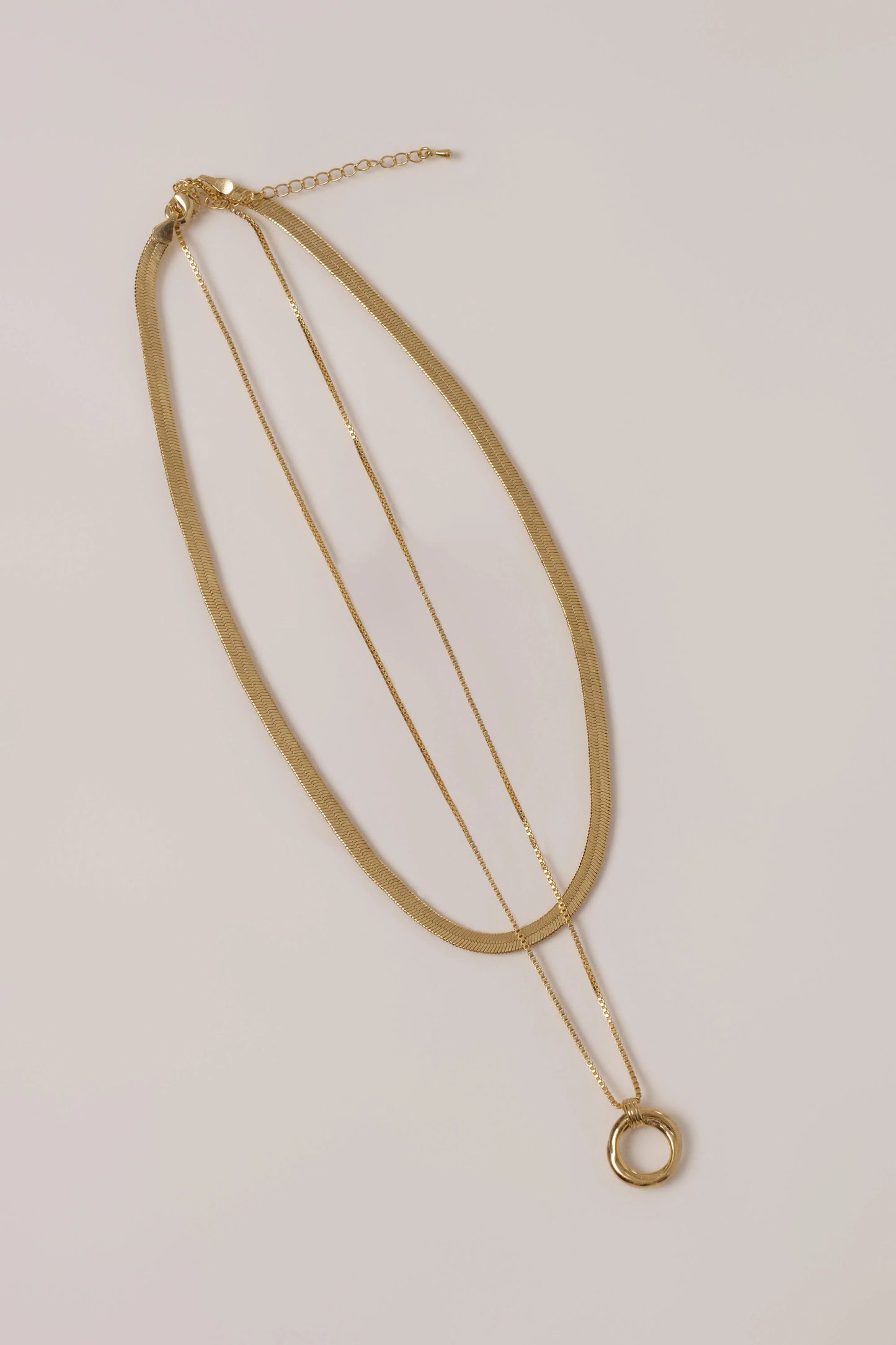 Gold Rue Layered Necklace JLUXLABEL