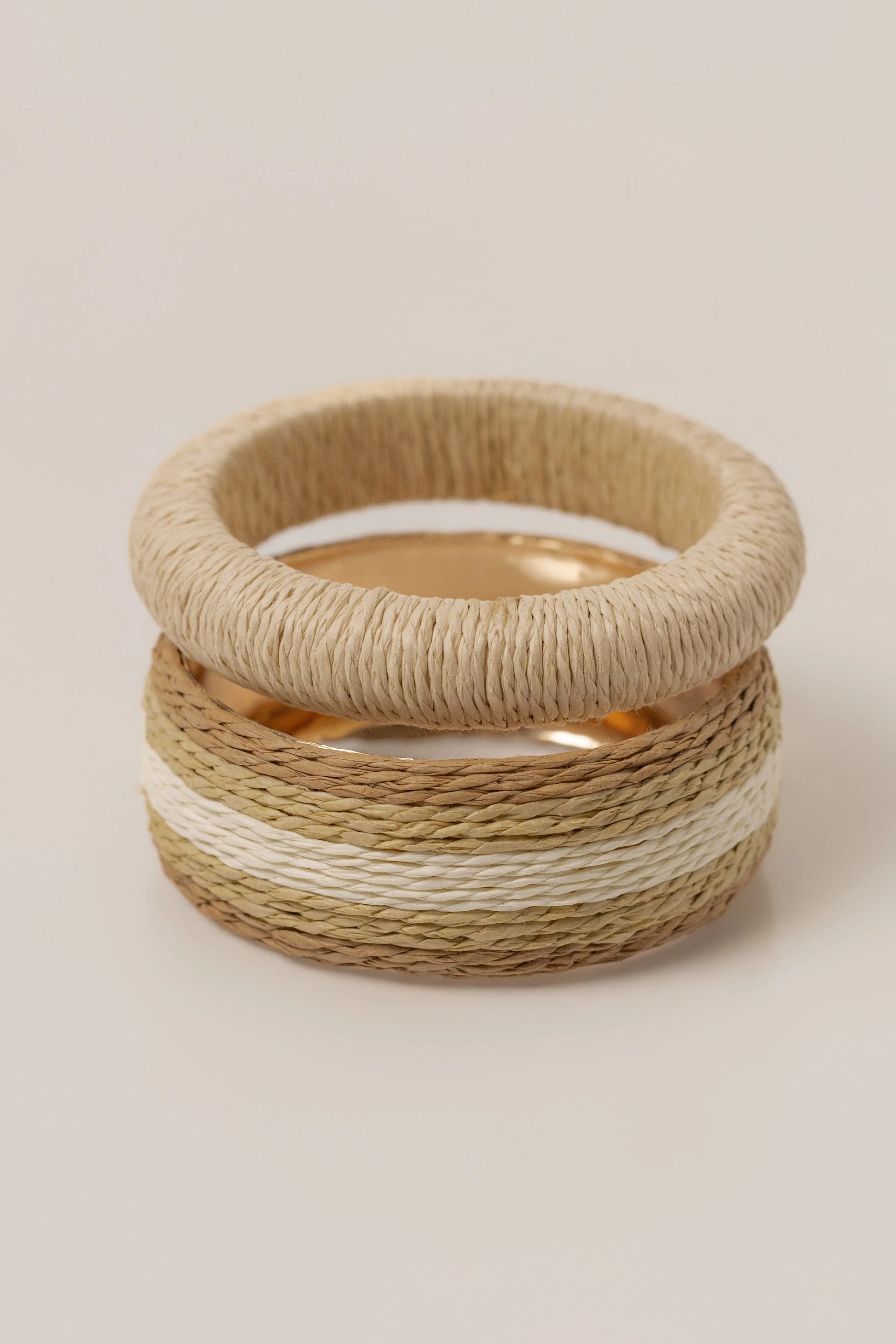 Natural Clear Coast Bangle Set JLUXLABEL