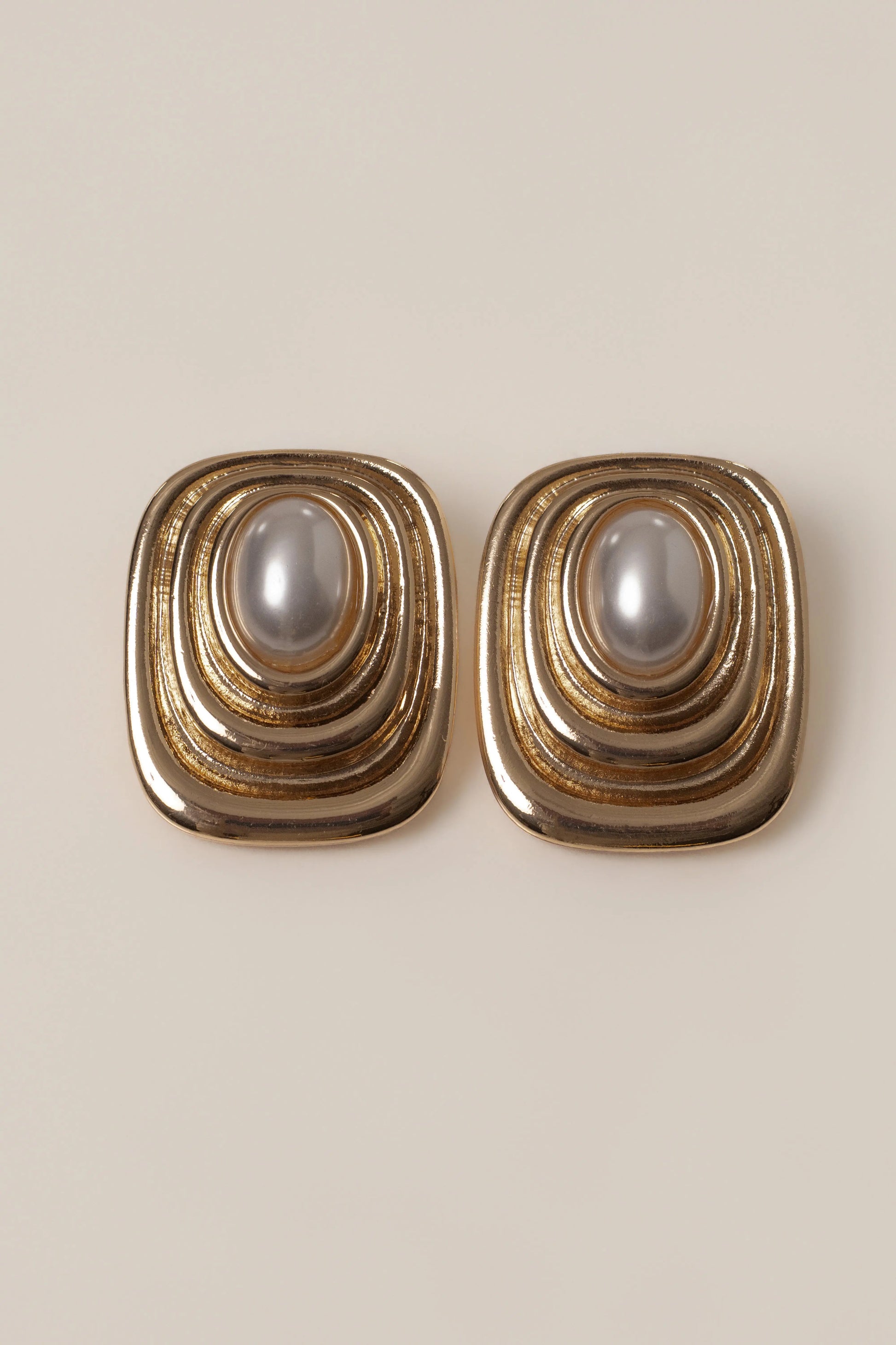 Gold Katalia Pearl Earrings JLUXLABEL