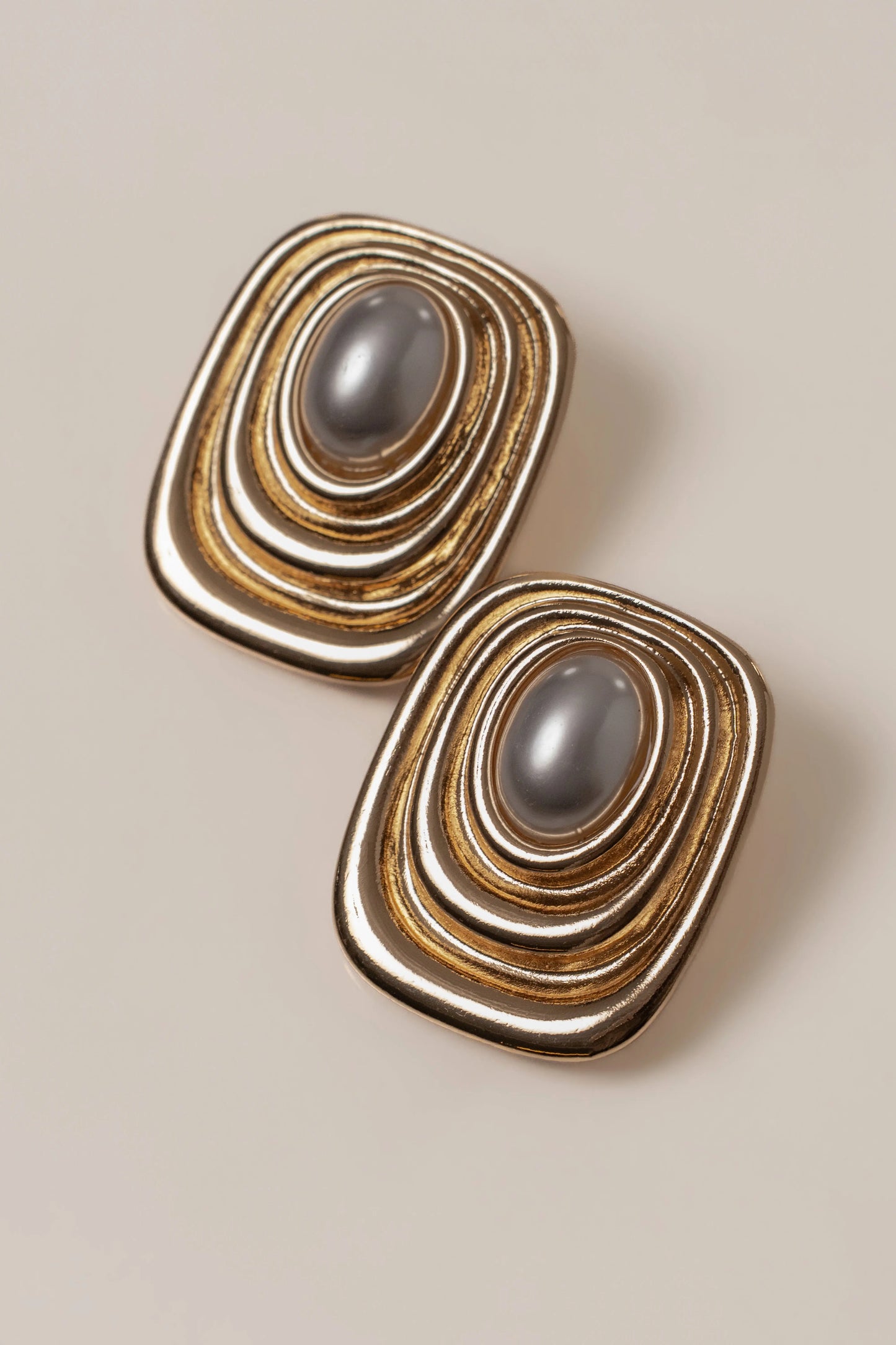 Gold Katalia Pearl Earrings JLUXLABEL