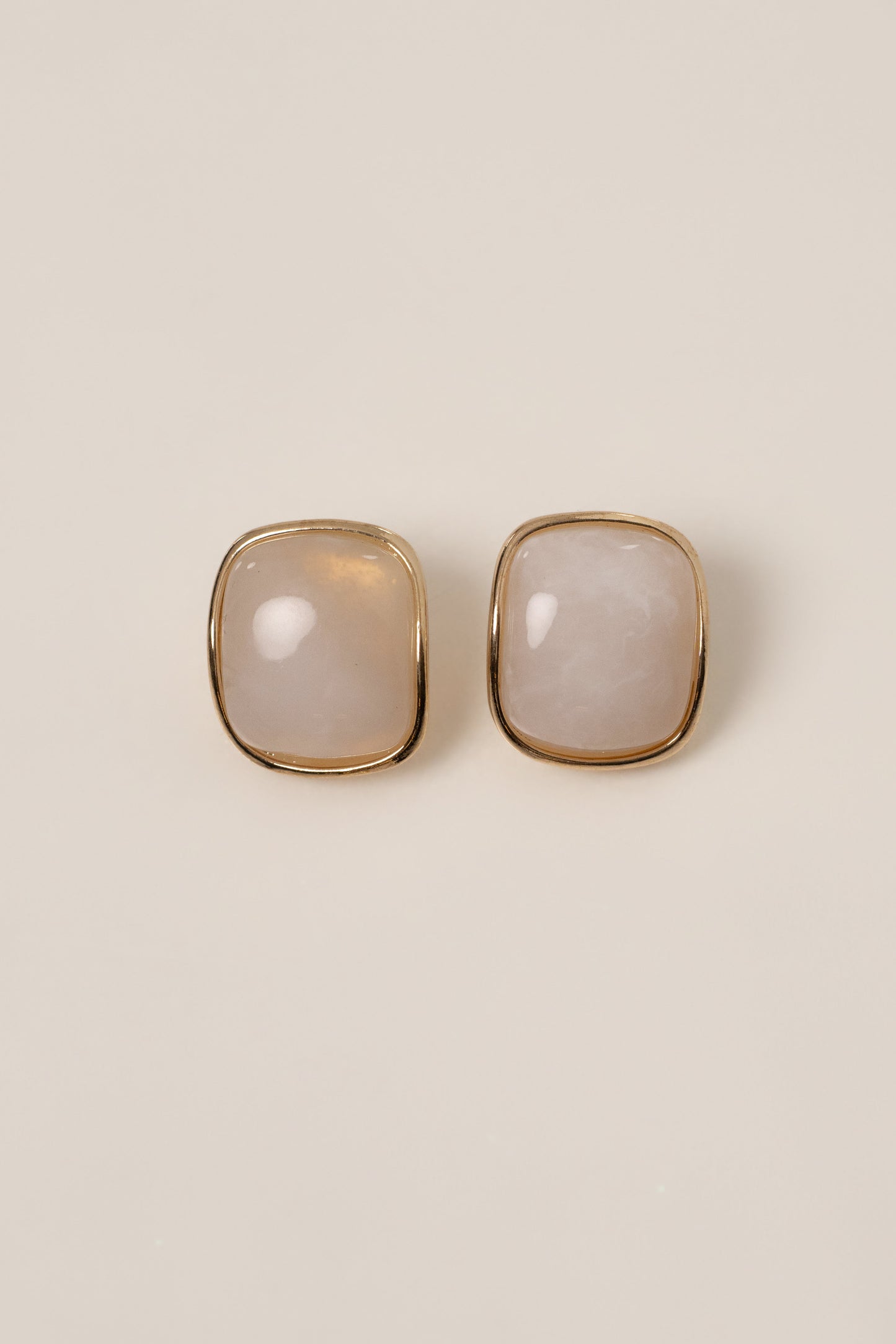 Gold Joanna Squared Earrings JLUXLABEL