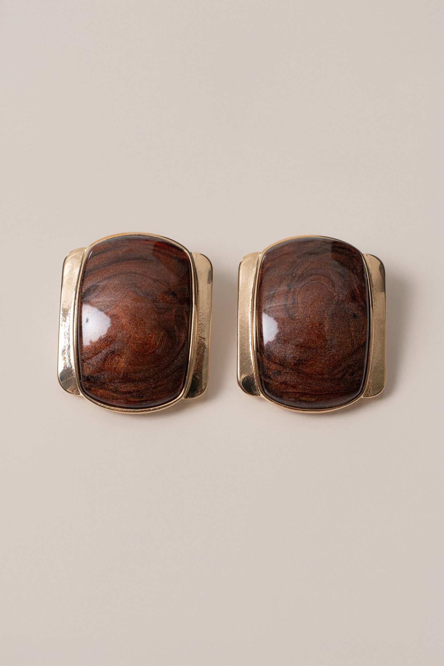 Brown Giovanna Earrings JLUXLABEL