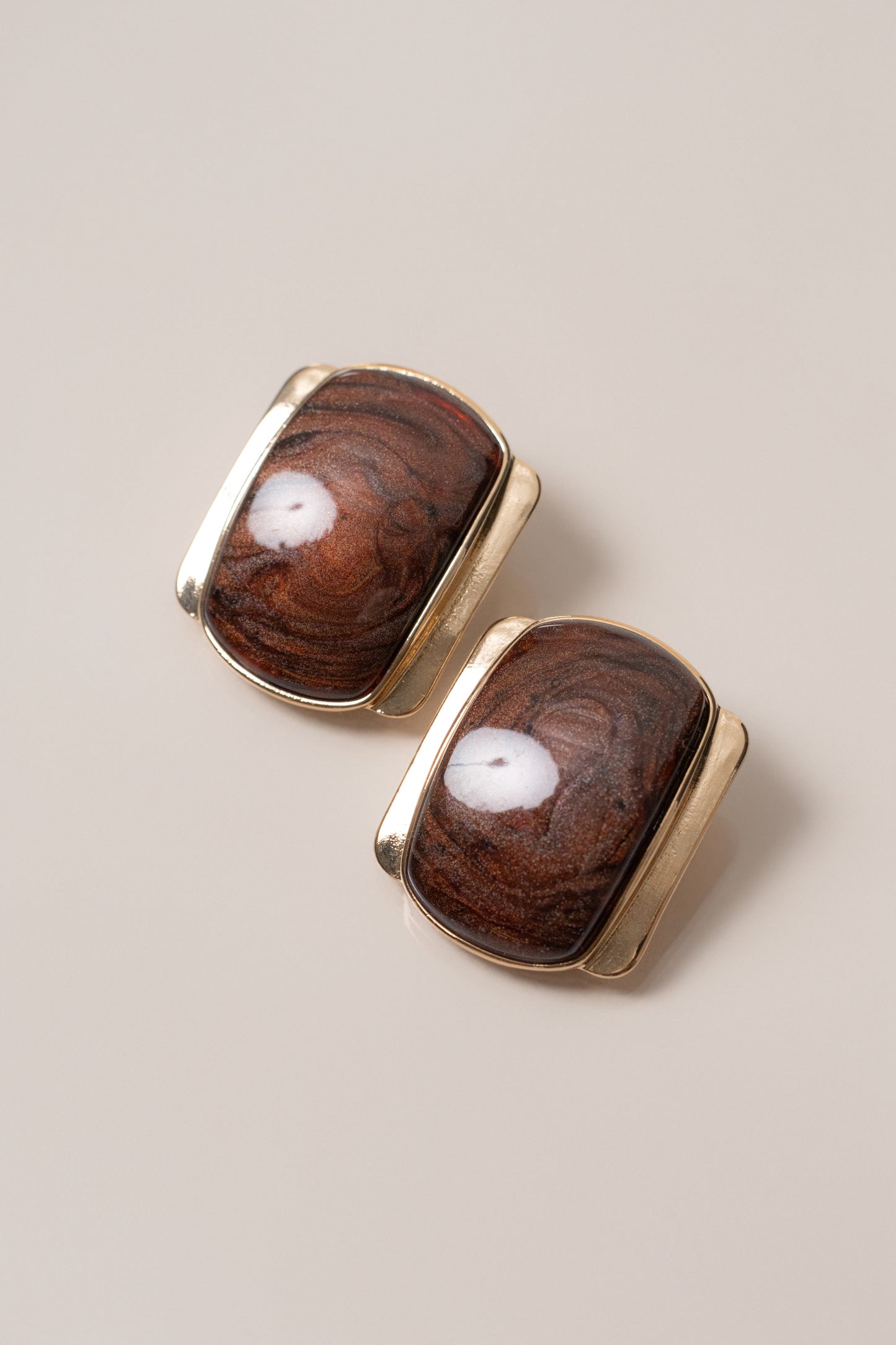 Brown Giovanna Earrings JLUXLABEL