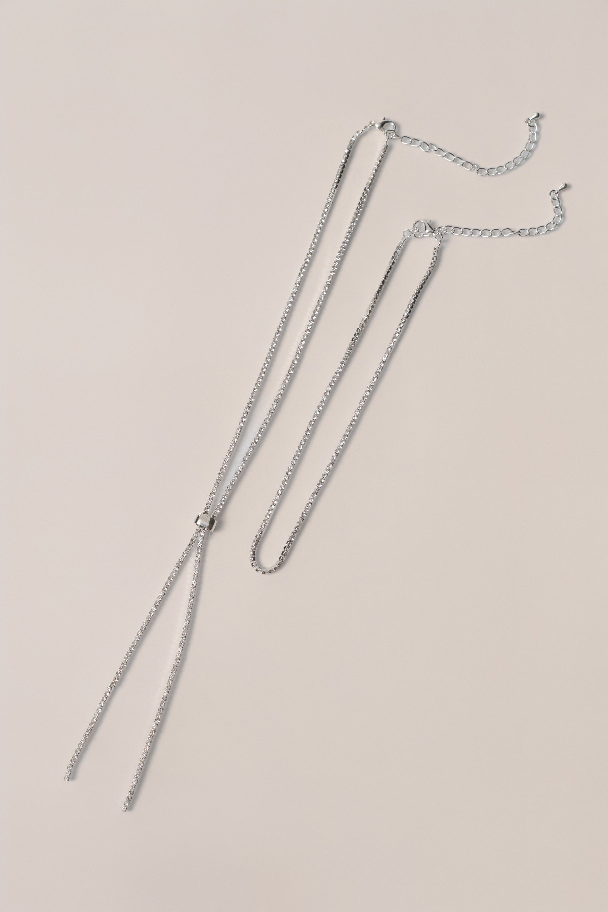 Silver  Arie Layered Necklace JLUXLABEL