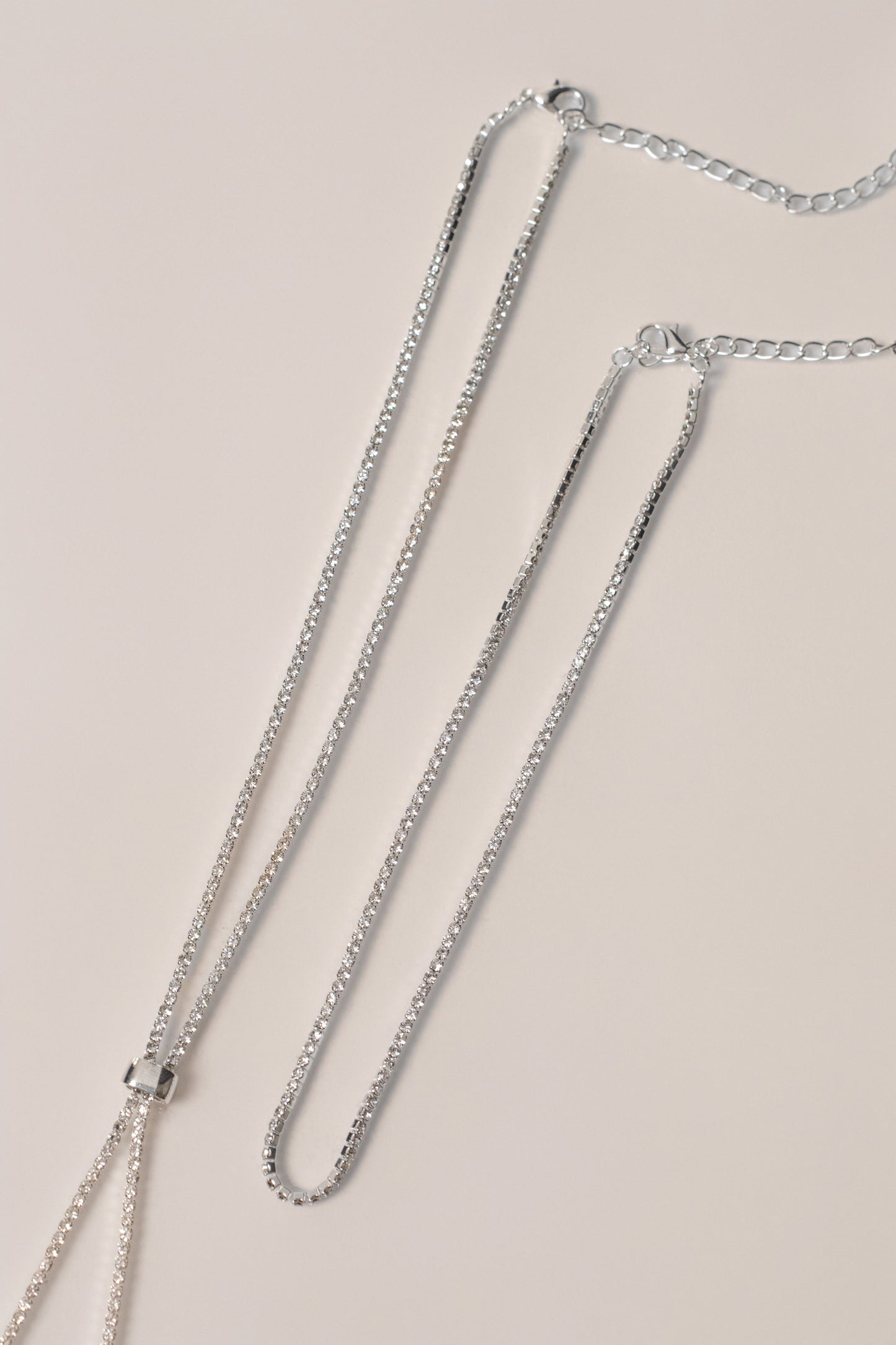Silver  Arie Layered Necklace JLUXLABEL