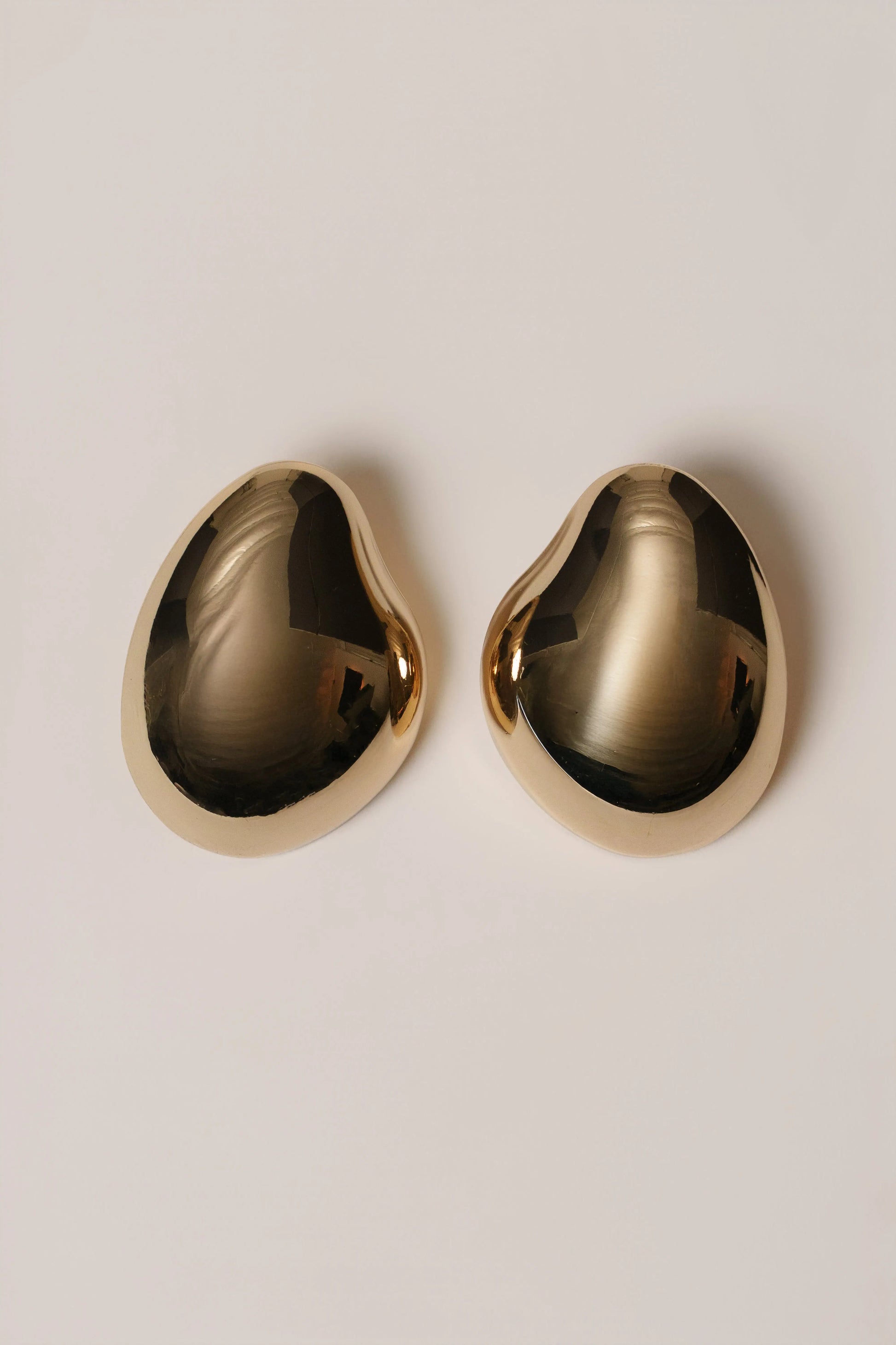 Gold Zana Sculpted Earrings JLUXLABEL