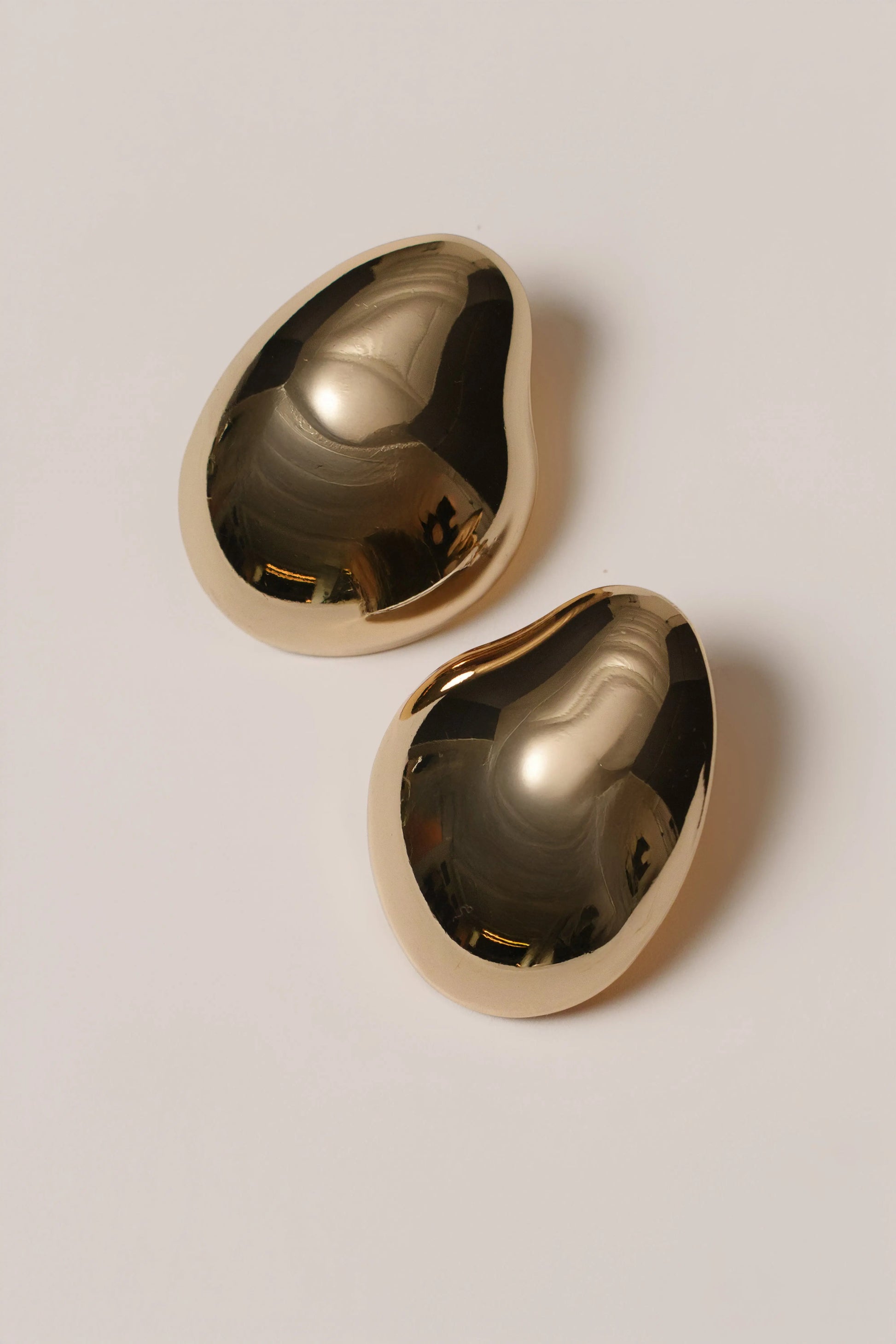 Gold Zana Sculpted Earrings JLUXLABEL