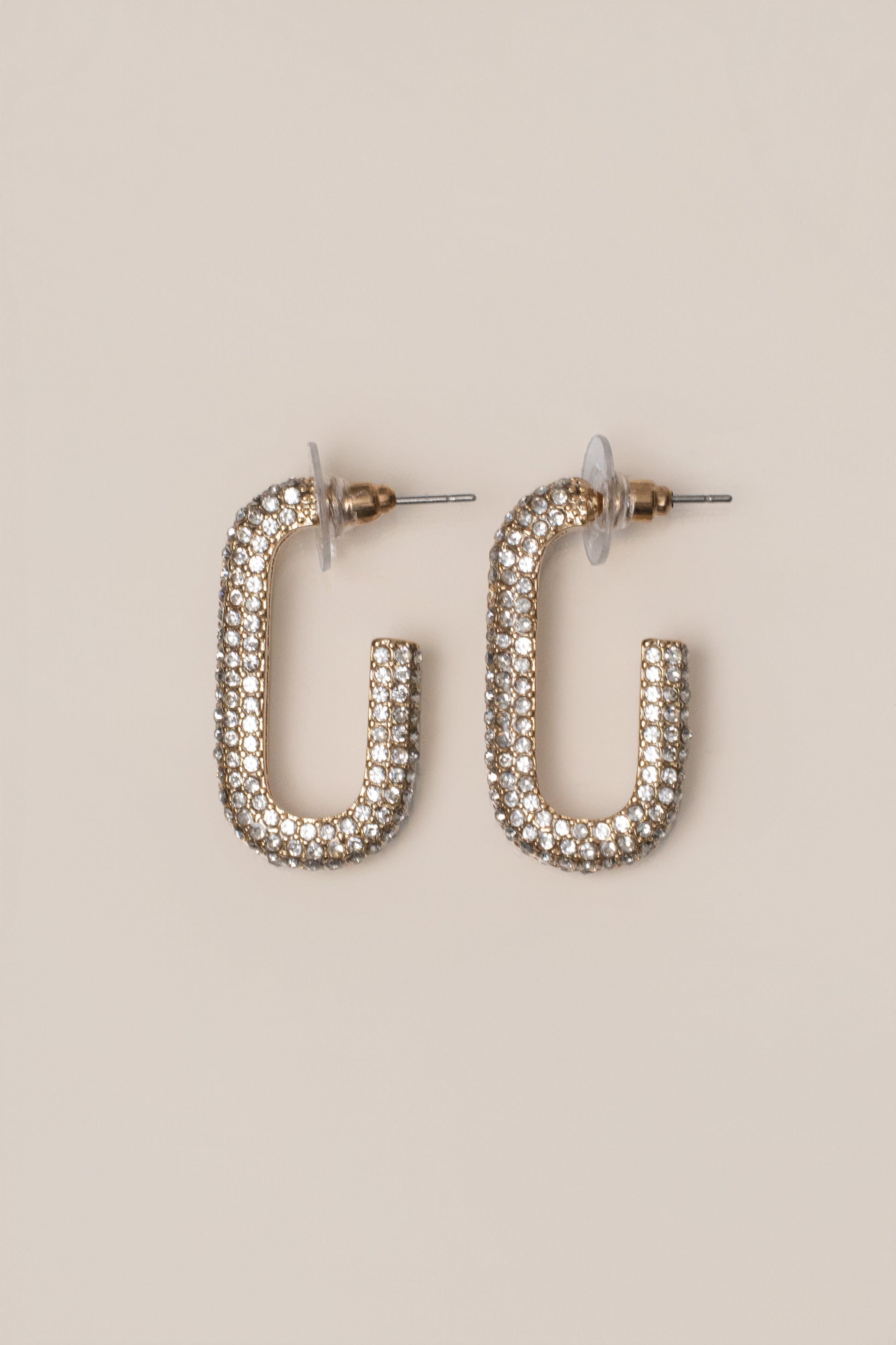 Gold Vera Paved Earrings JLUXLABEL