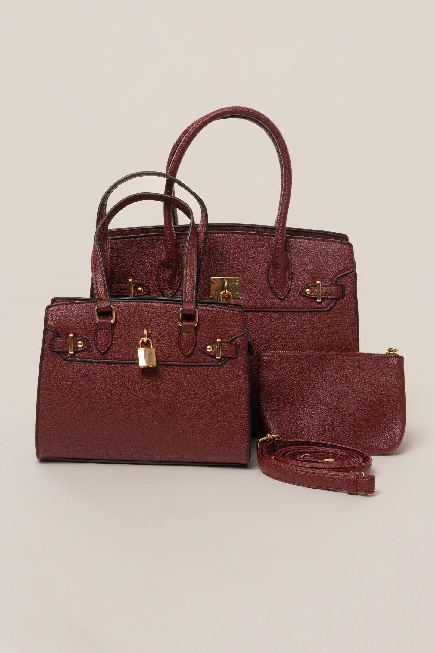 Burgundy Alva Handbag JLUXLABEL