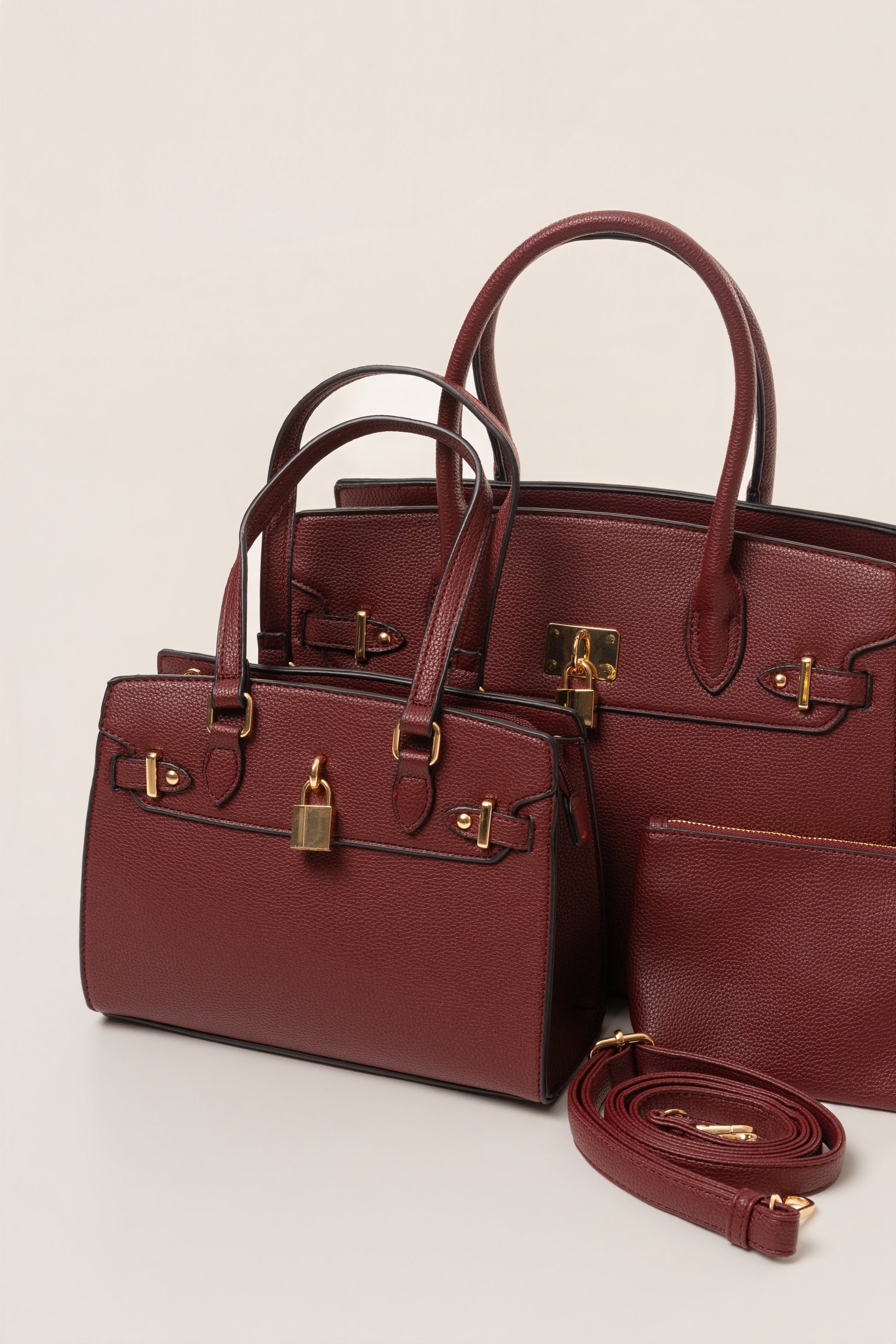 Burgundy Alva Handbag JLUXLABEL