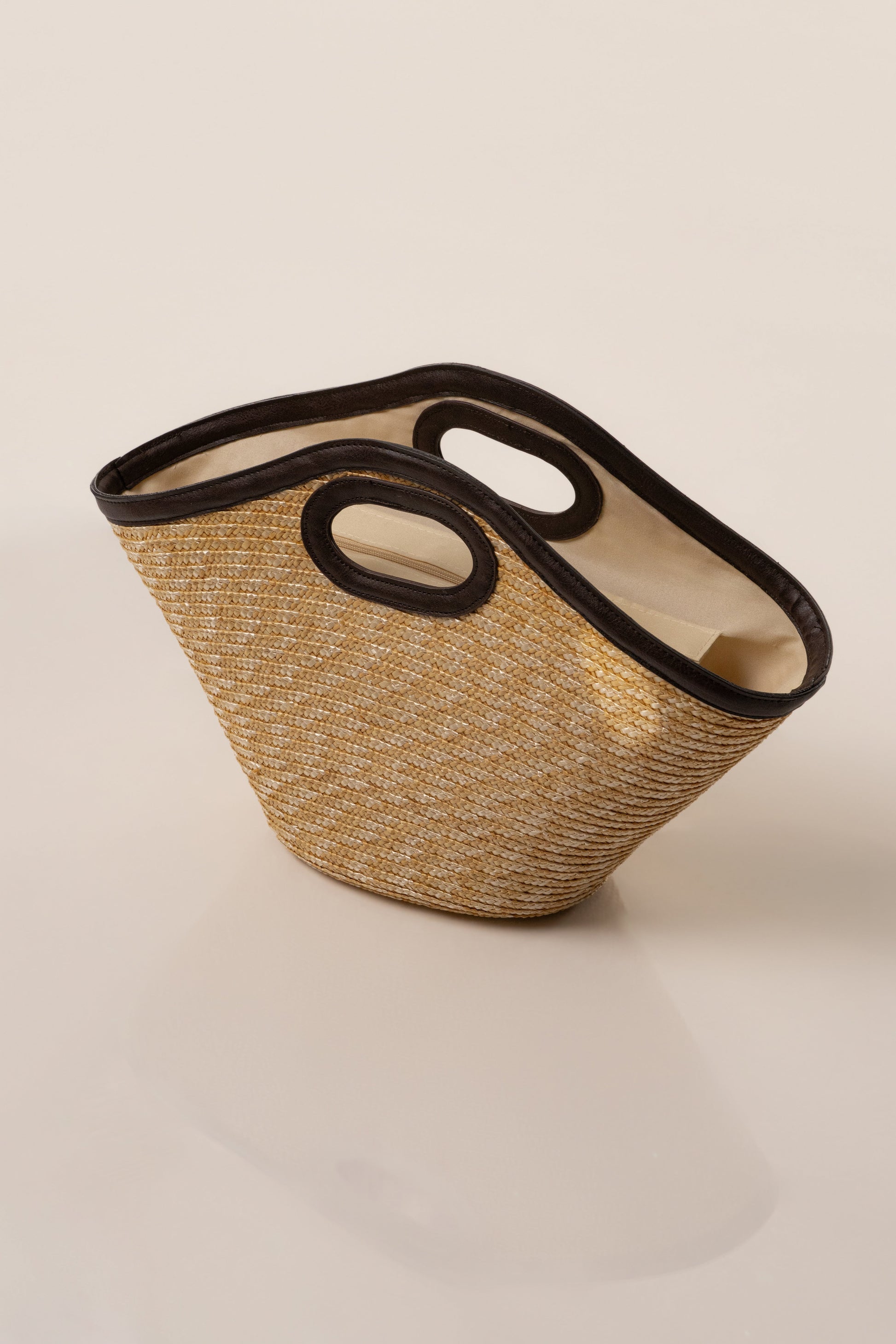 Natural Santorini Straw Tote JLUXLABEL