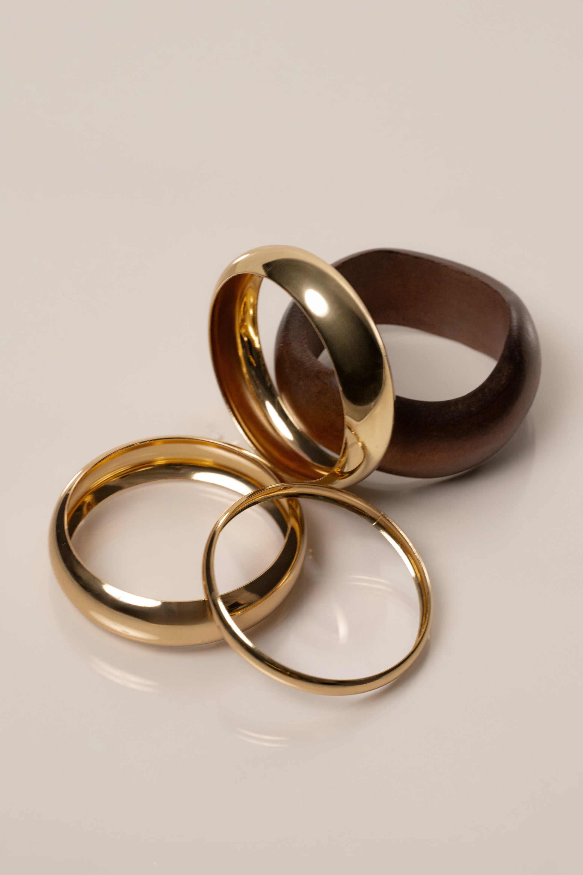 Gold Mirae Bracelet Set JLUXLABEL